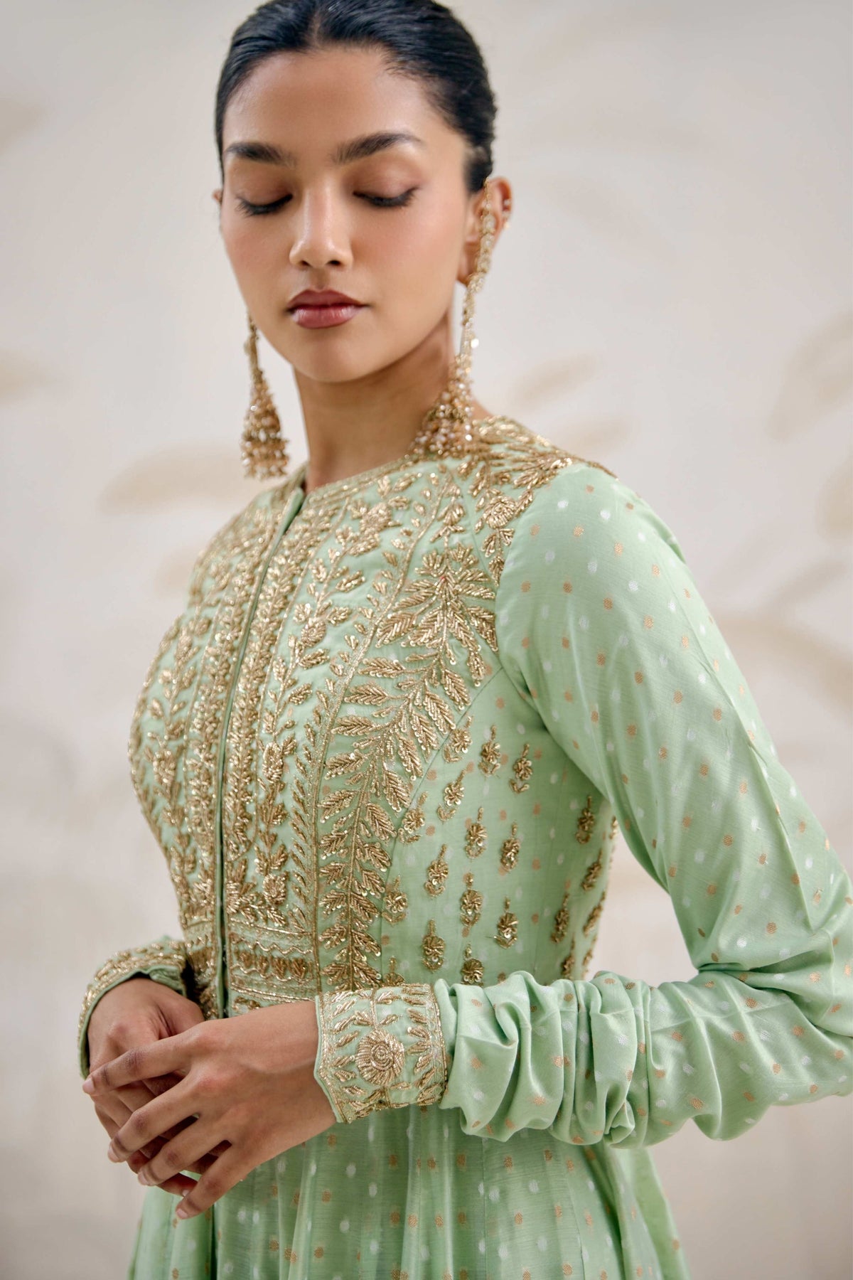 Sea Green Anarkali Set