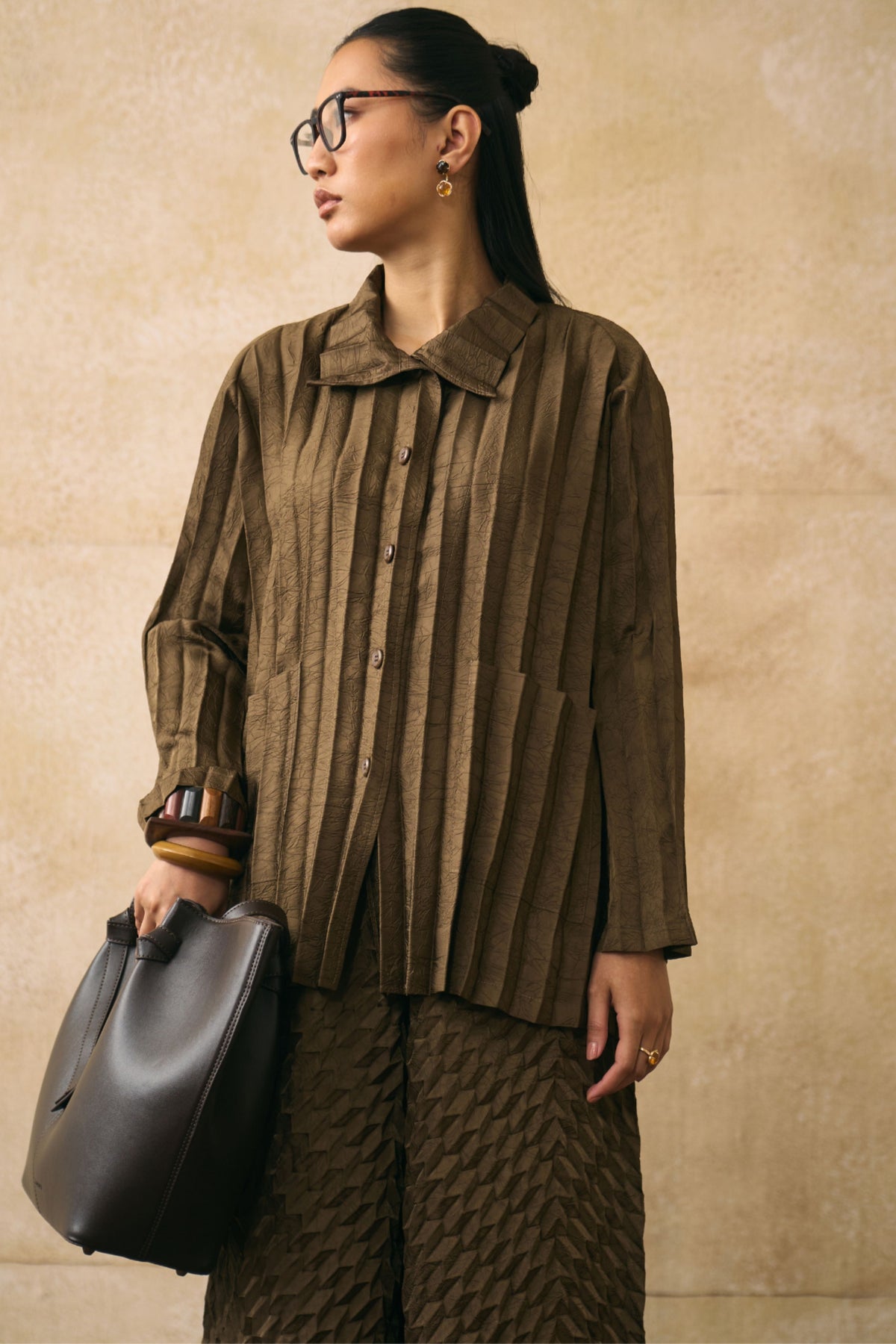 Brown Anatoni Co-ord Set