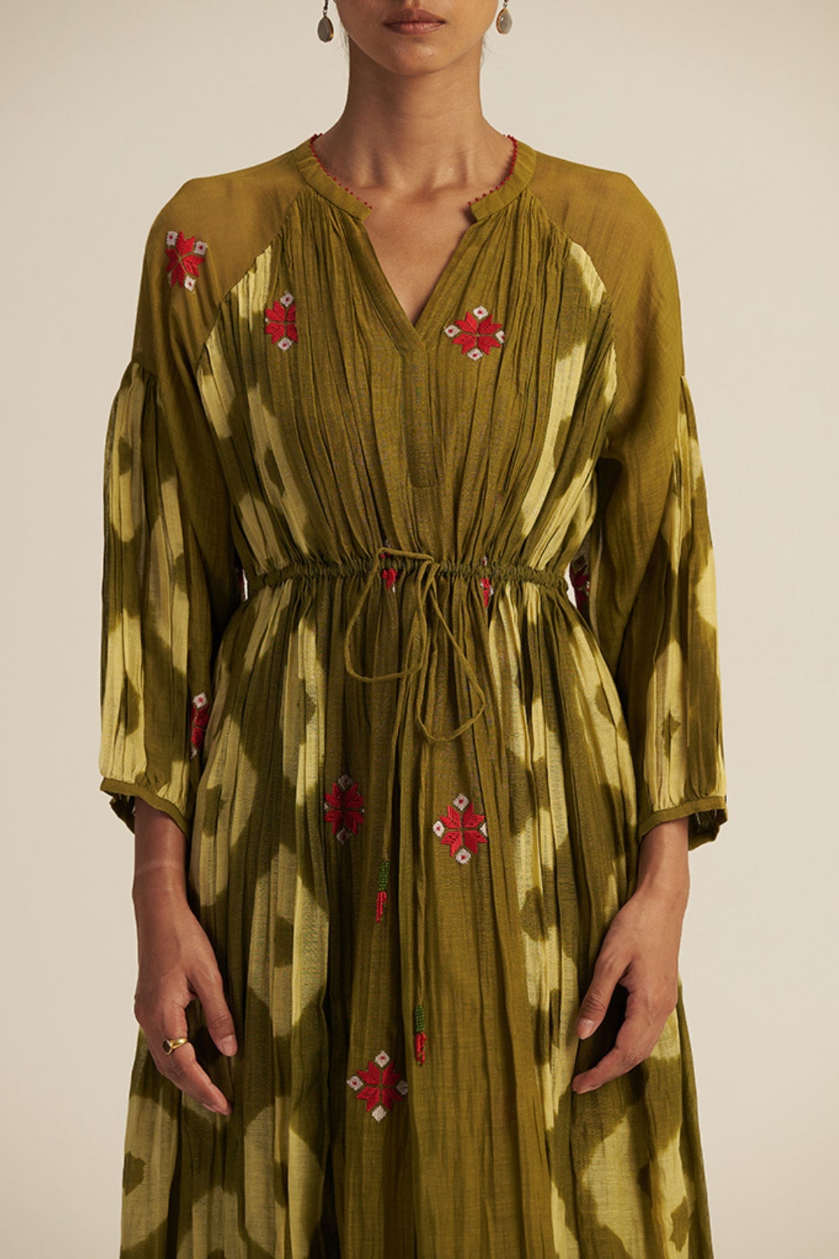 Embroidered Eri Dress