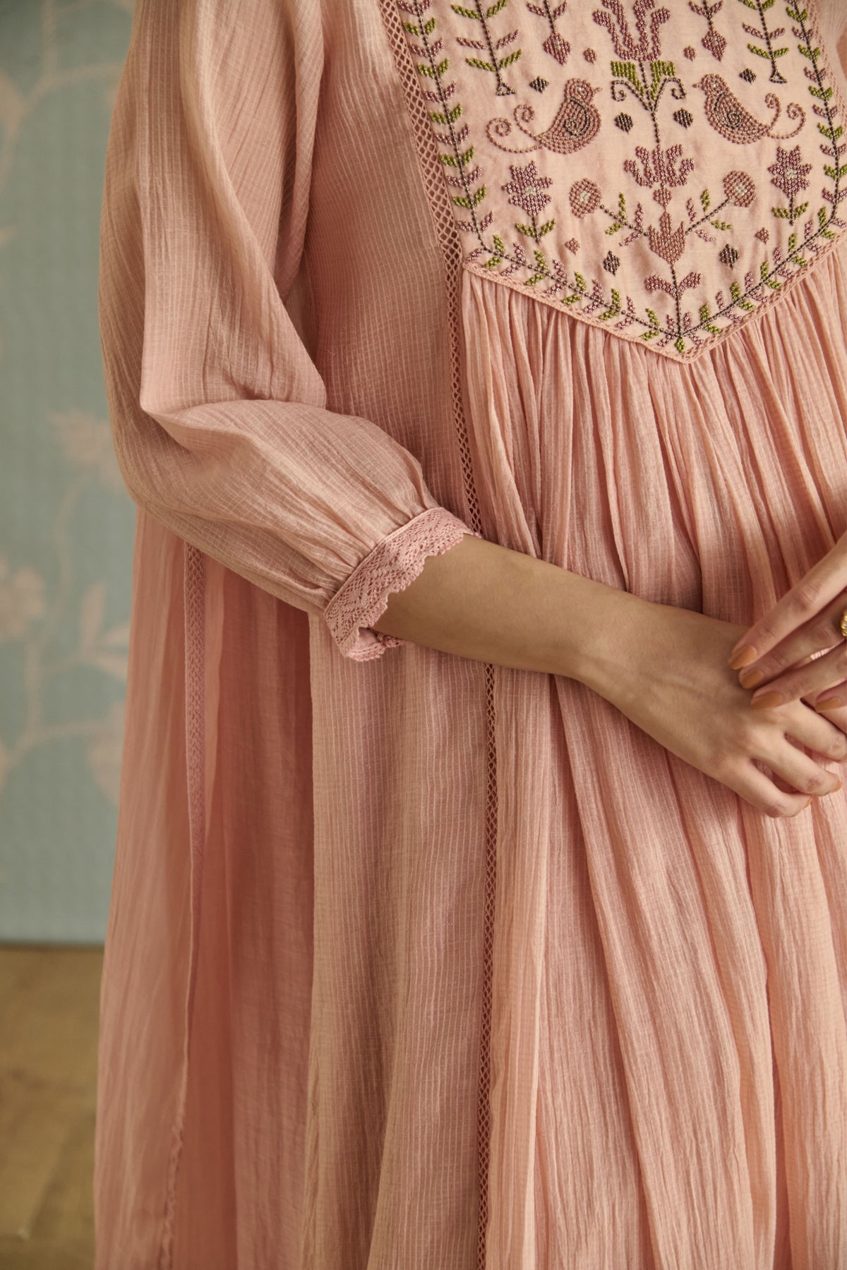 Pink Fiza Kurta Set