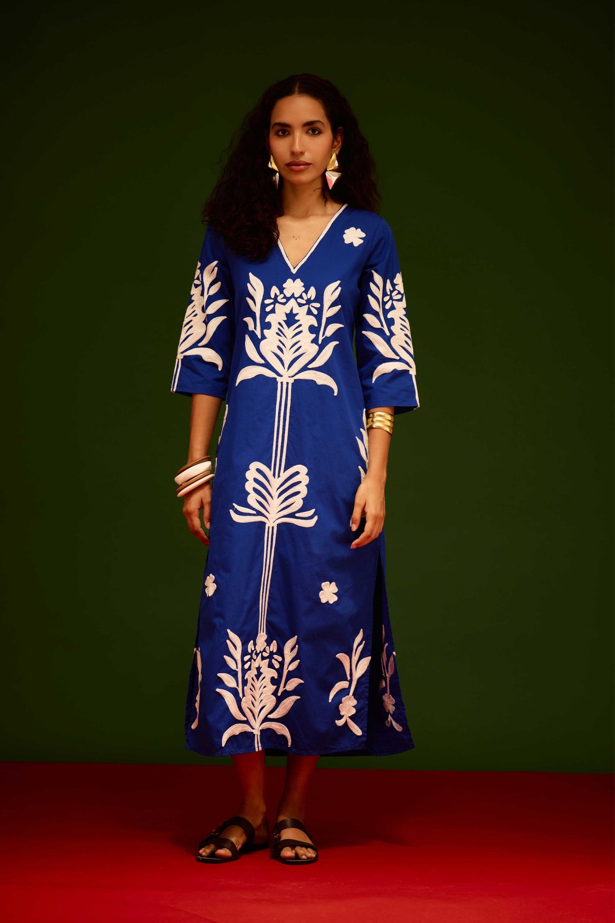 Ivory Tulip Blue Dress