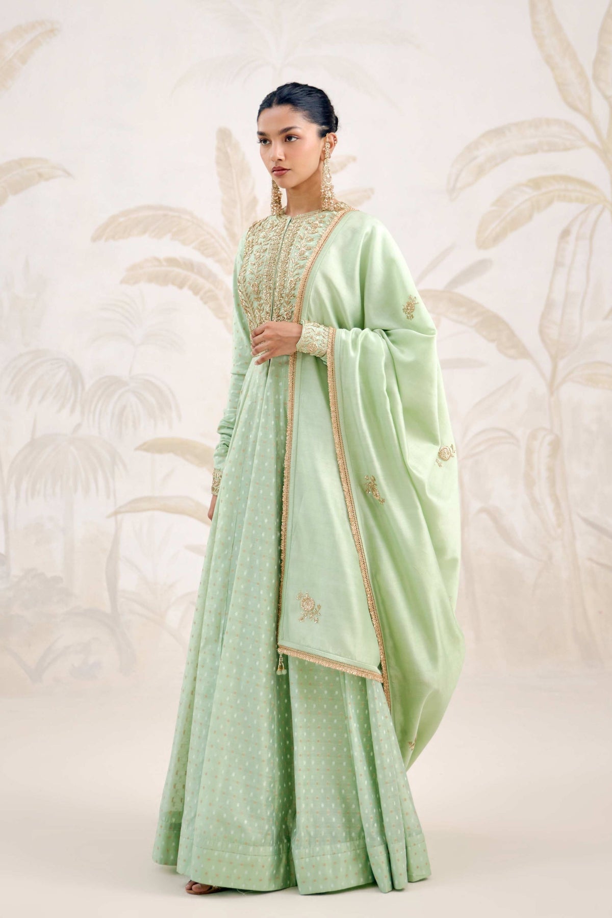 Sea Green Anarkali Set