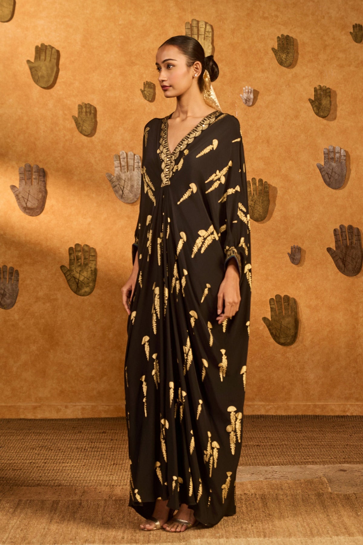 Black Cherry Vine Kaftan