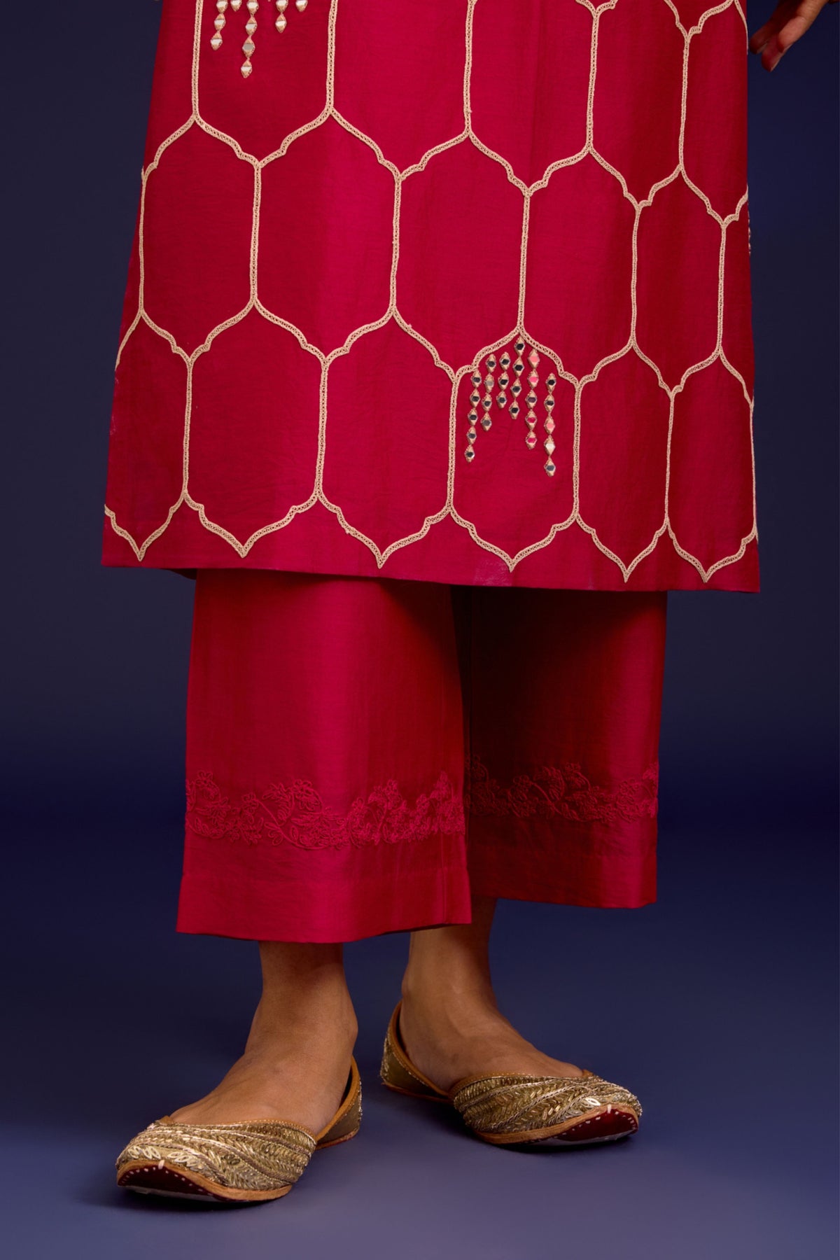 Fuchsia Kurta Set