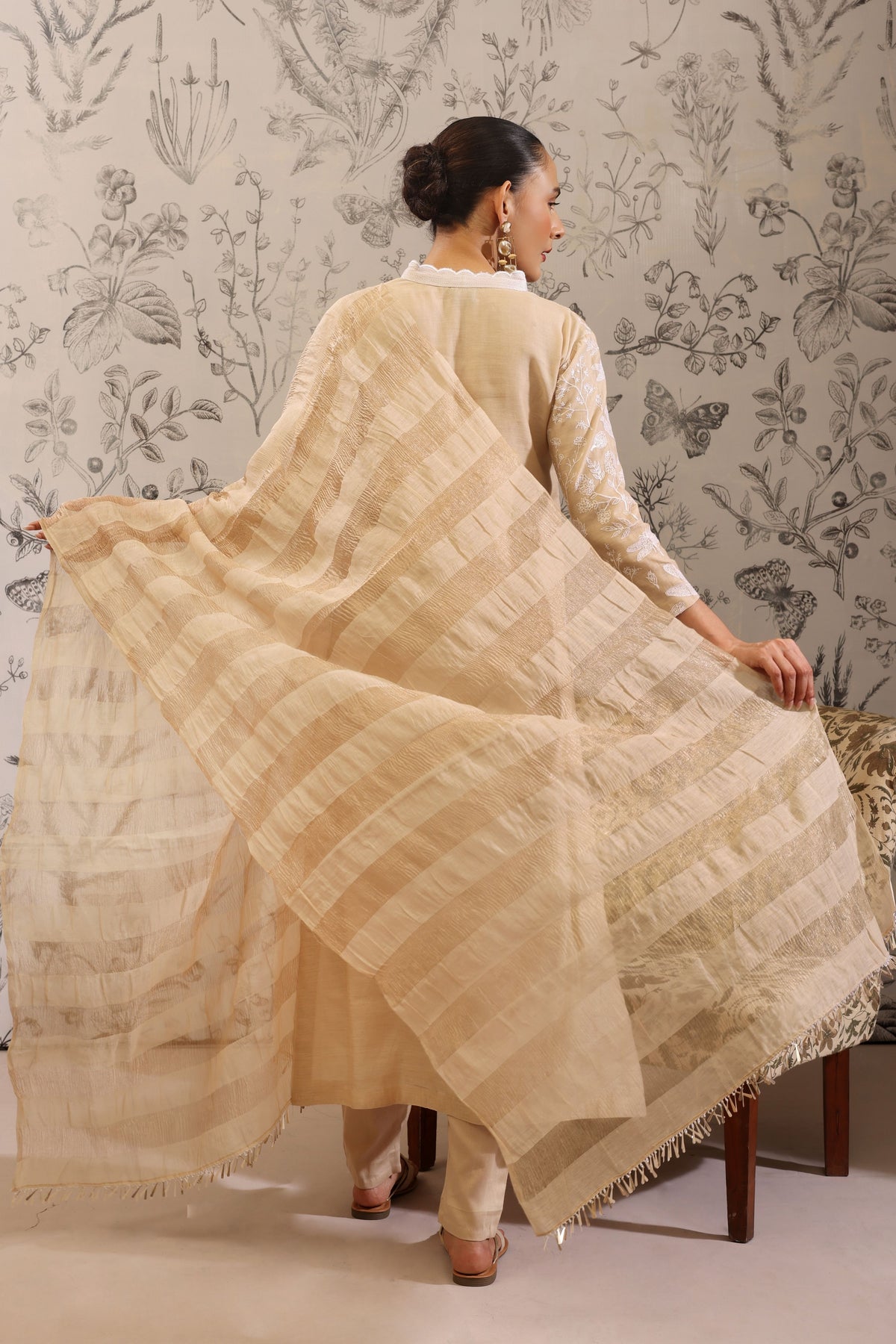 Gulma Beige Kurta Set
