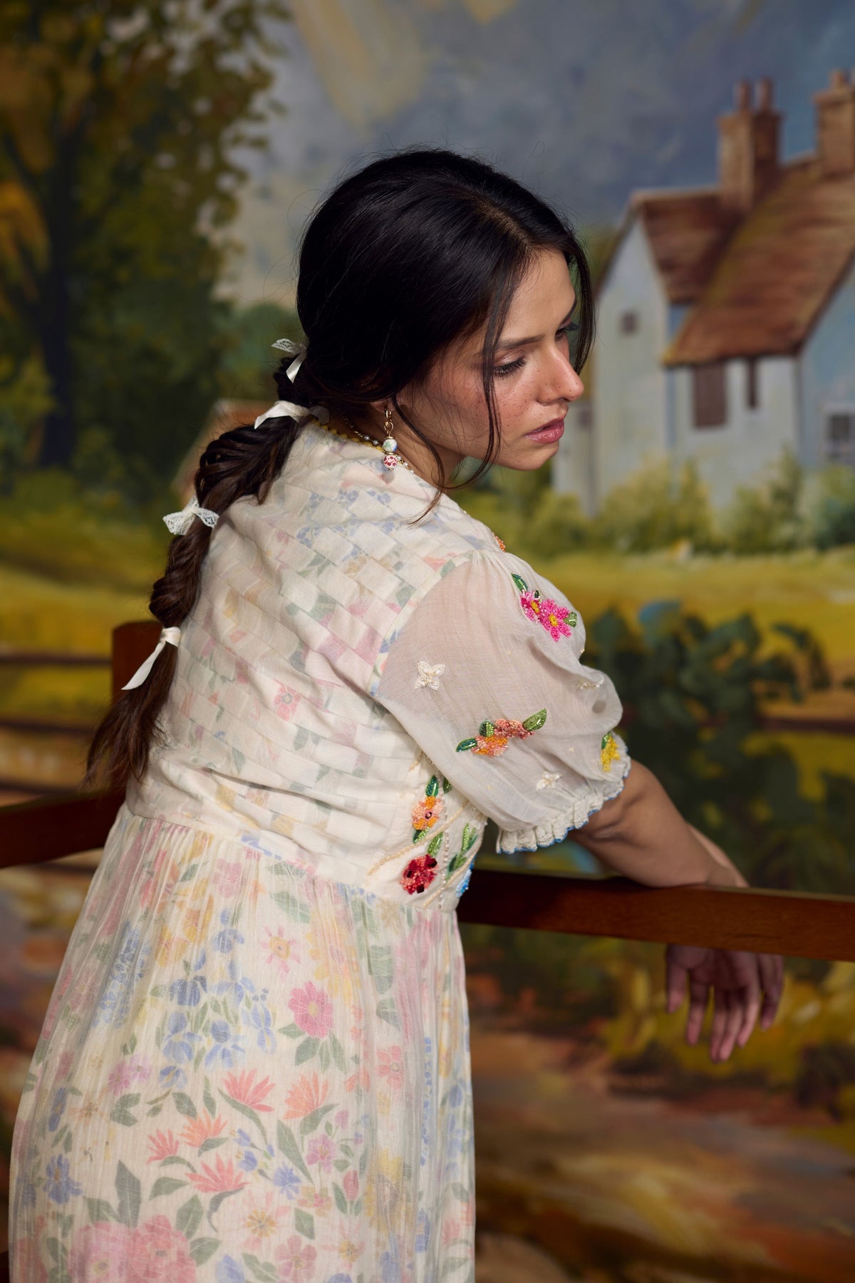 Lumina Floral Embroidered Dress