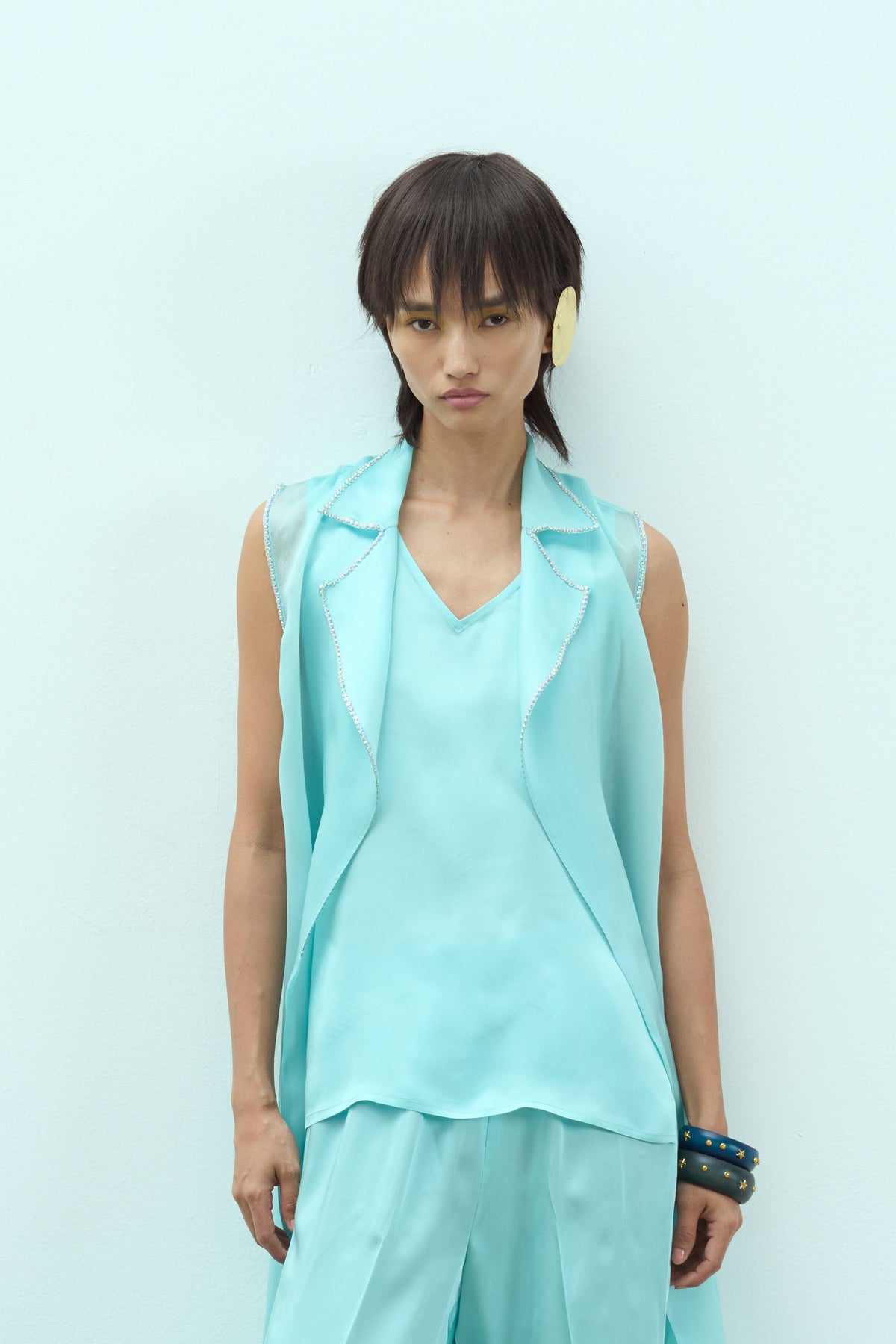 Aqua Zinnia Set