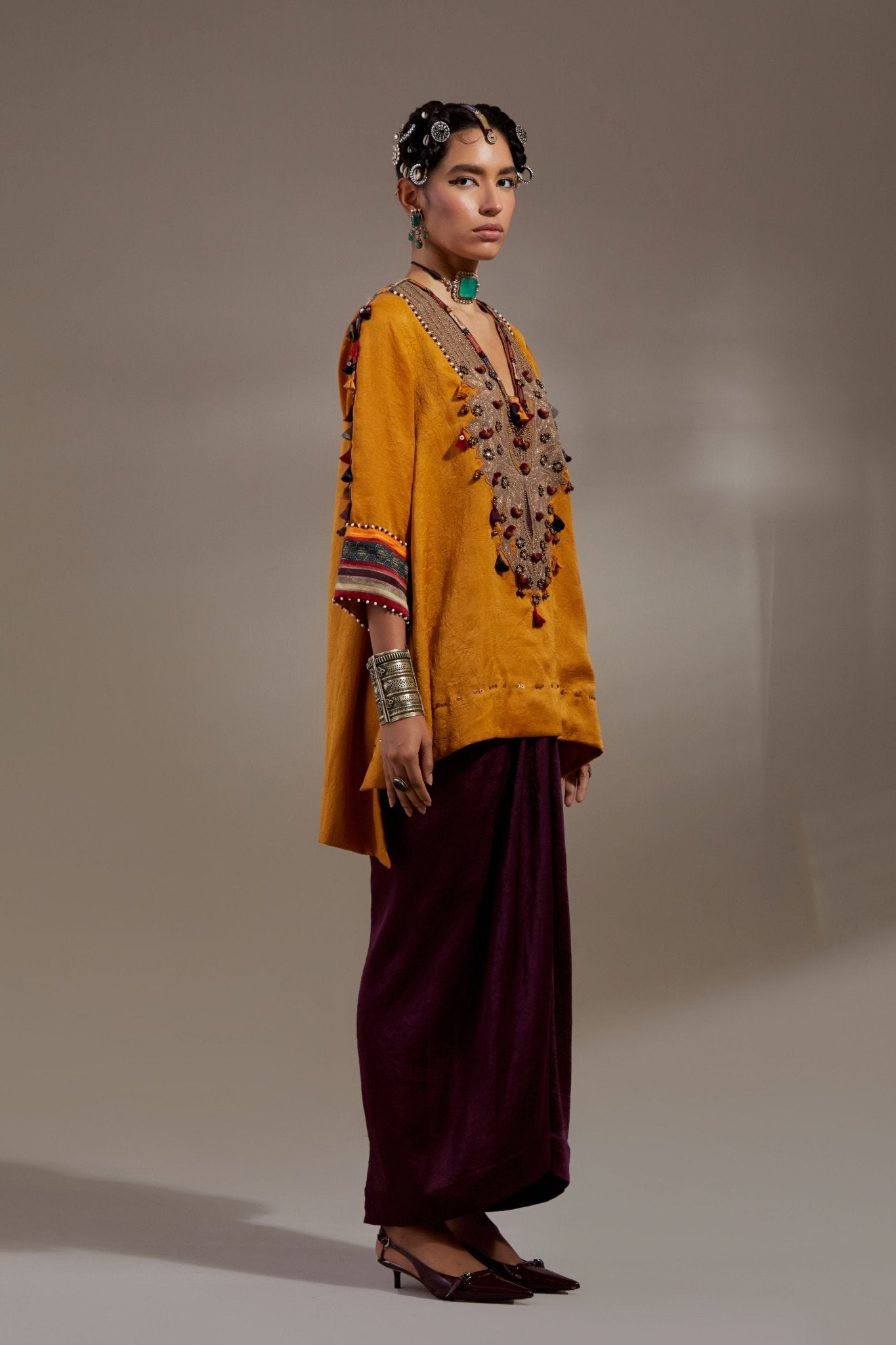 Mitra Short Kurta Set - Aseem Kapoor - Elahe