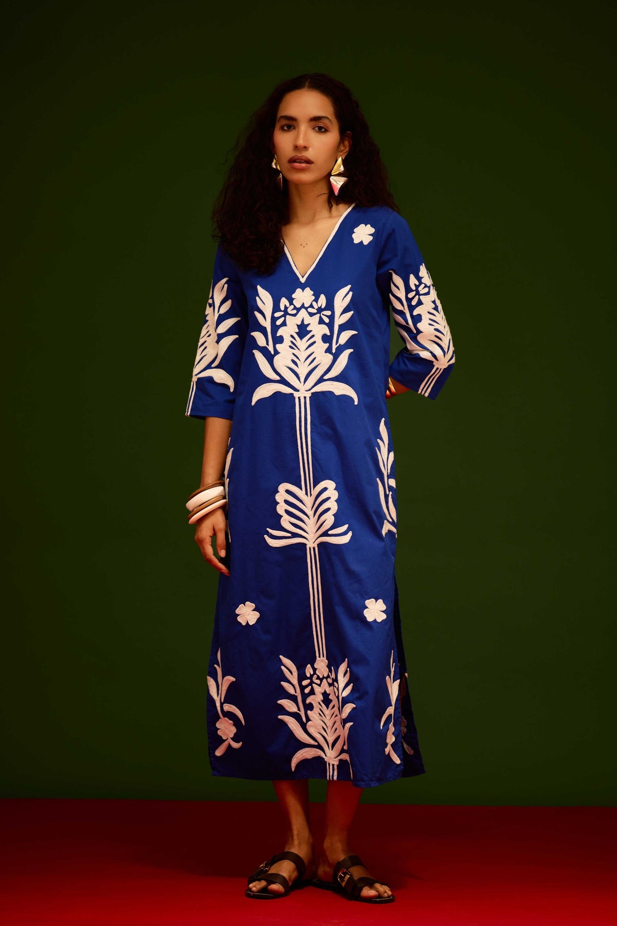 Ivory Tulip Blue Dress