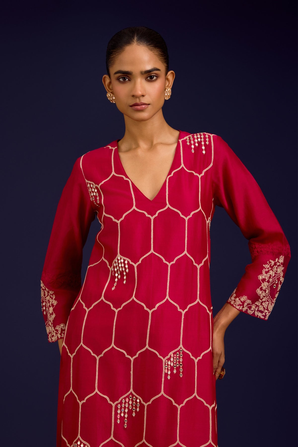 Fuchsia Kurta Set