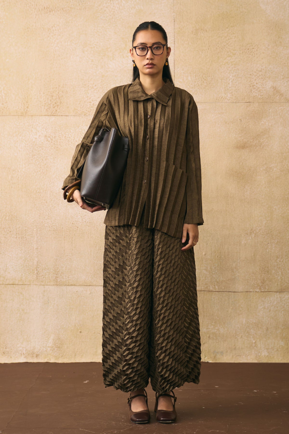 Brown Anatoni Co-ord Set