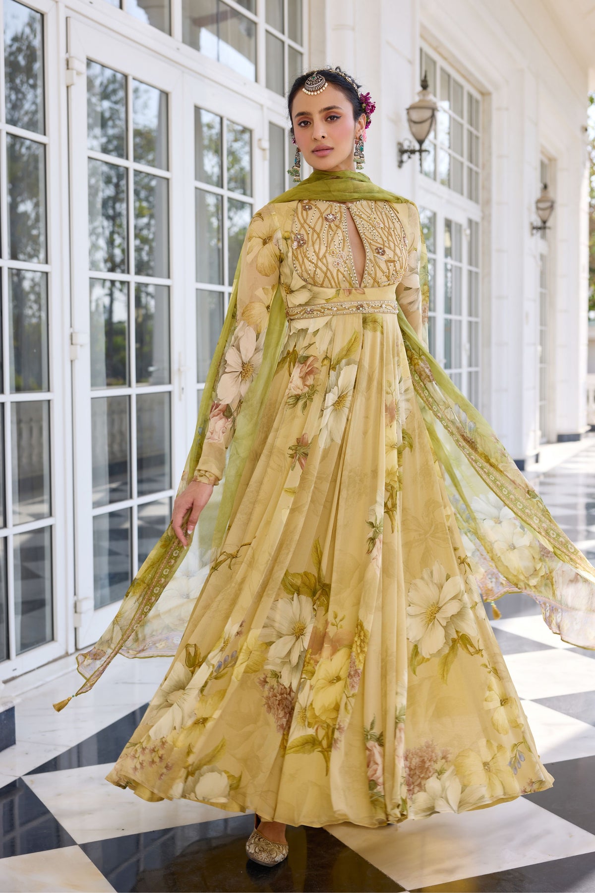 Tarini Floral Anarkali Set