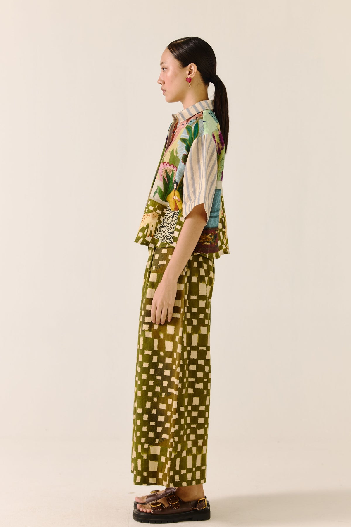 Alice Olive Checks Set