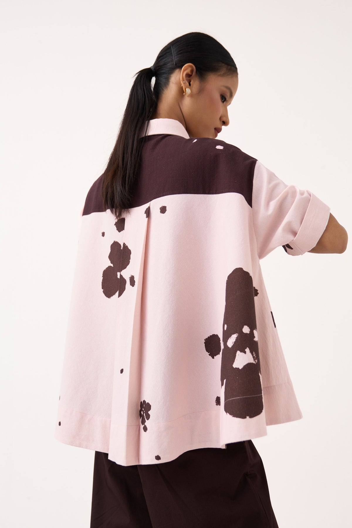 Floral Wide Hem Shirt