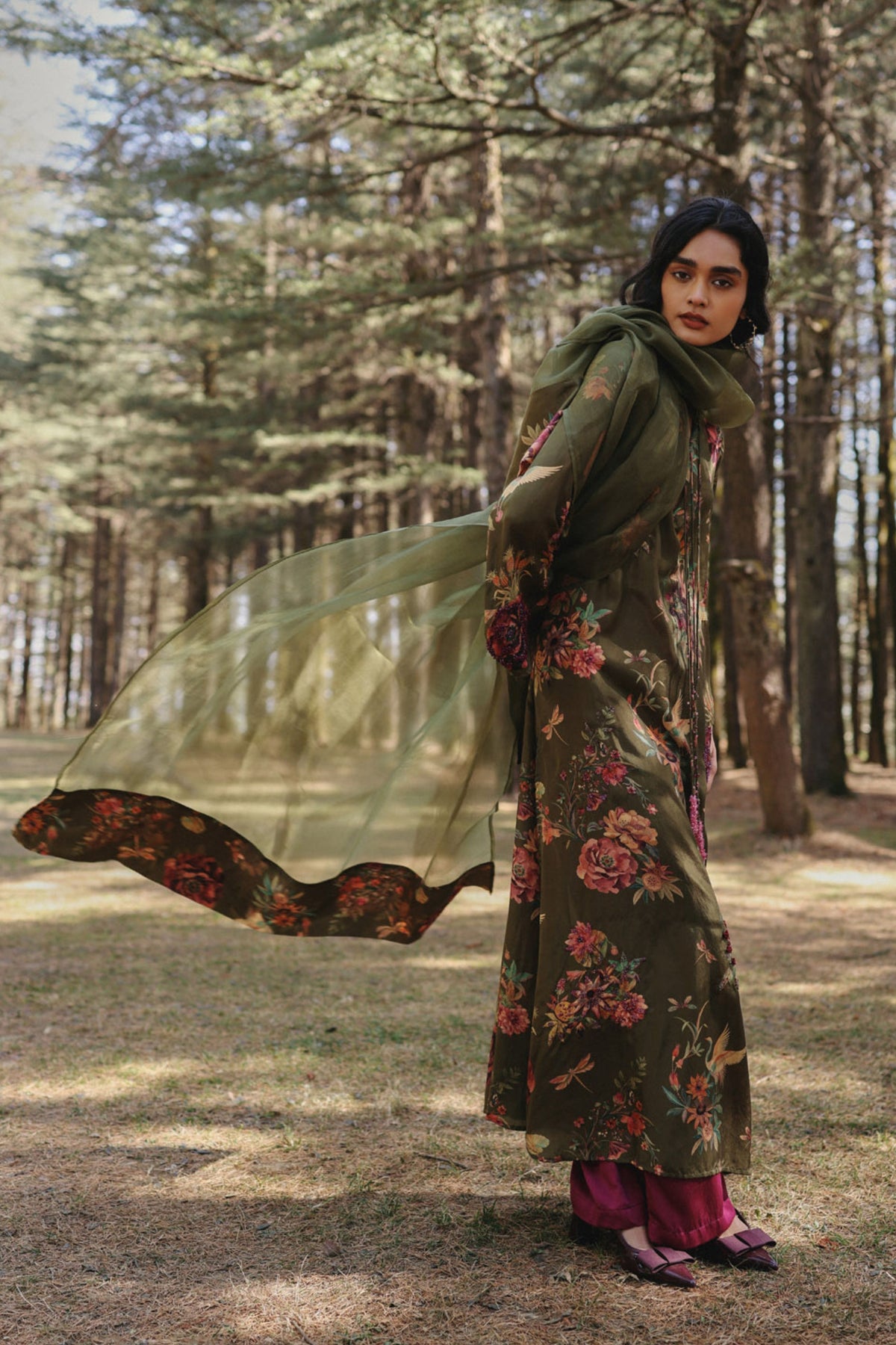 Berry Vine Kurta Set