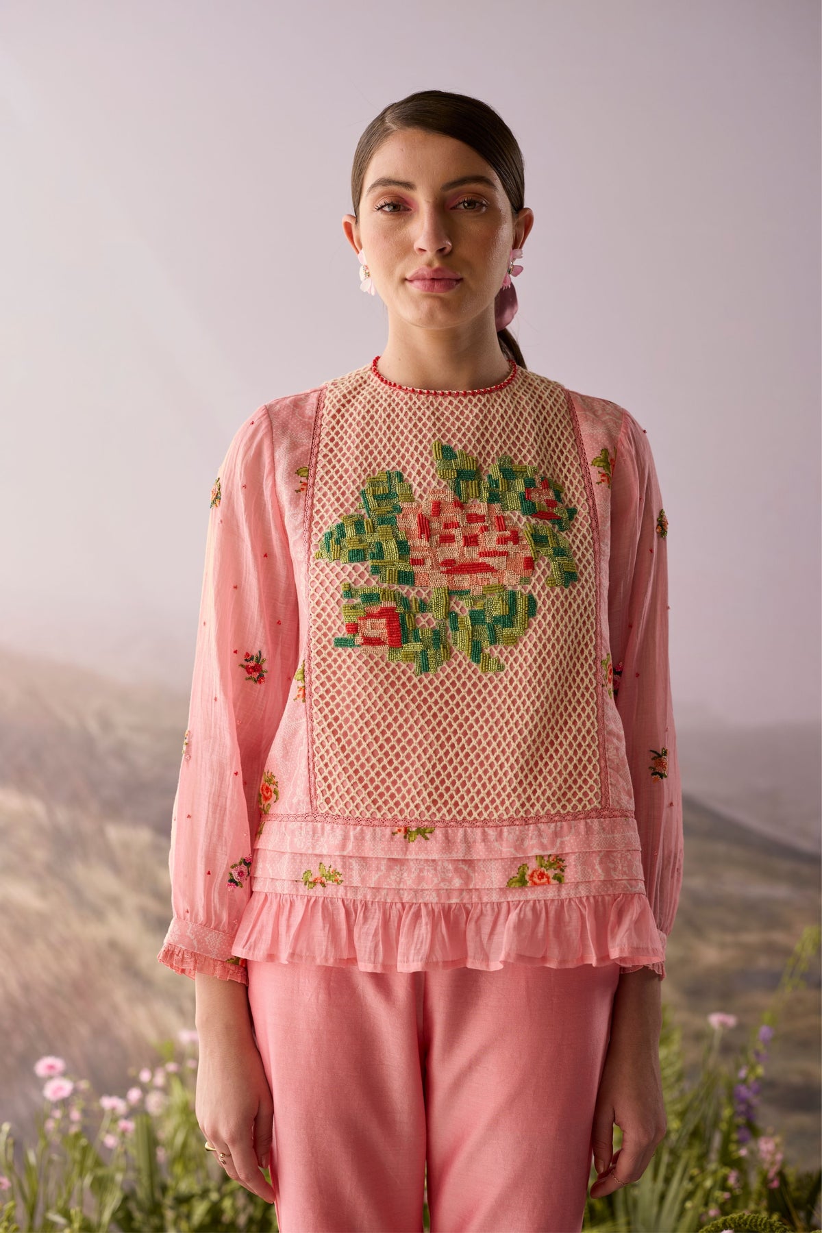 Rose Floral Top