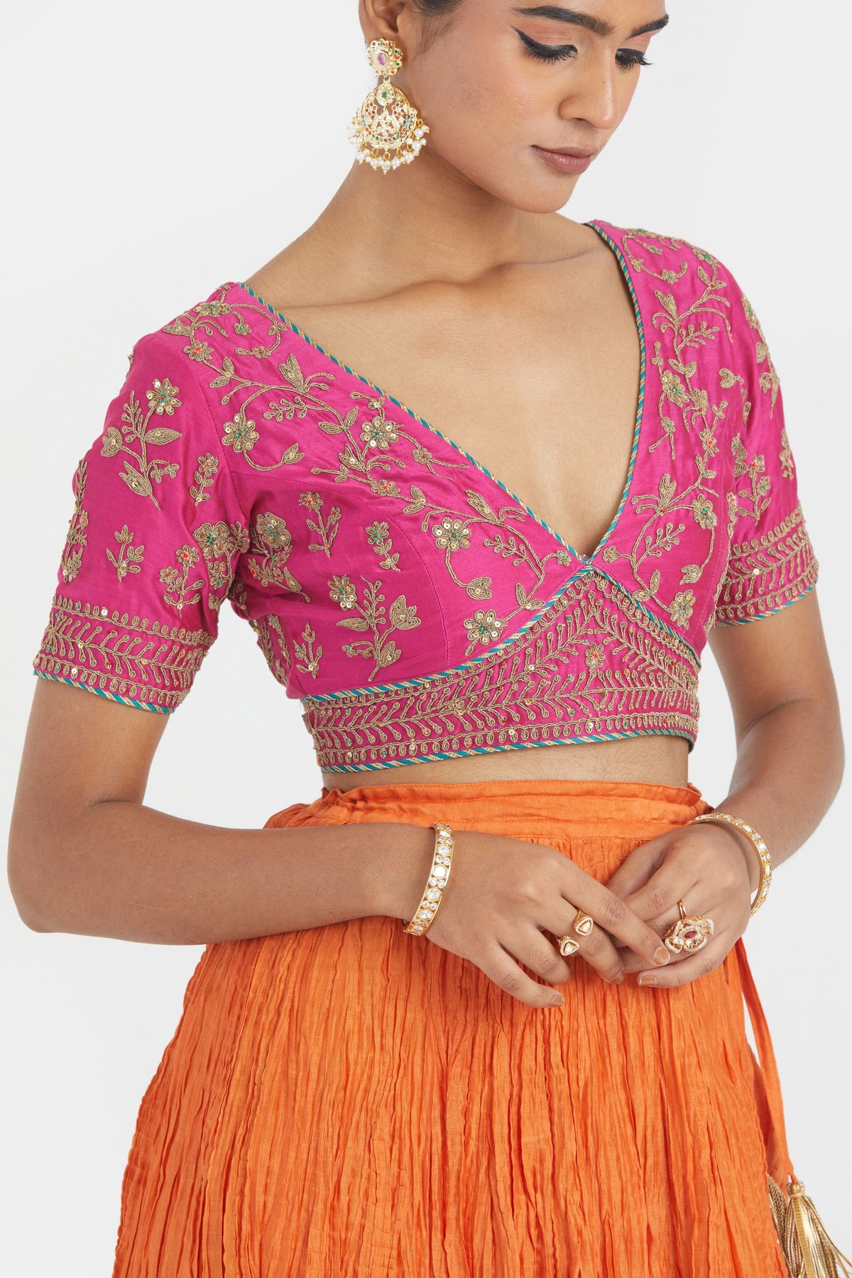 Fuchsia Lehenga Set