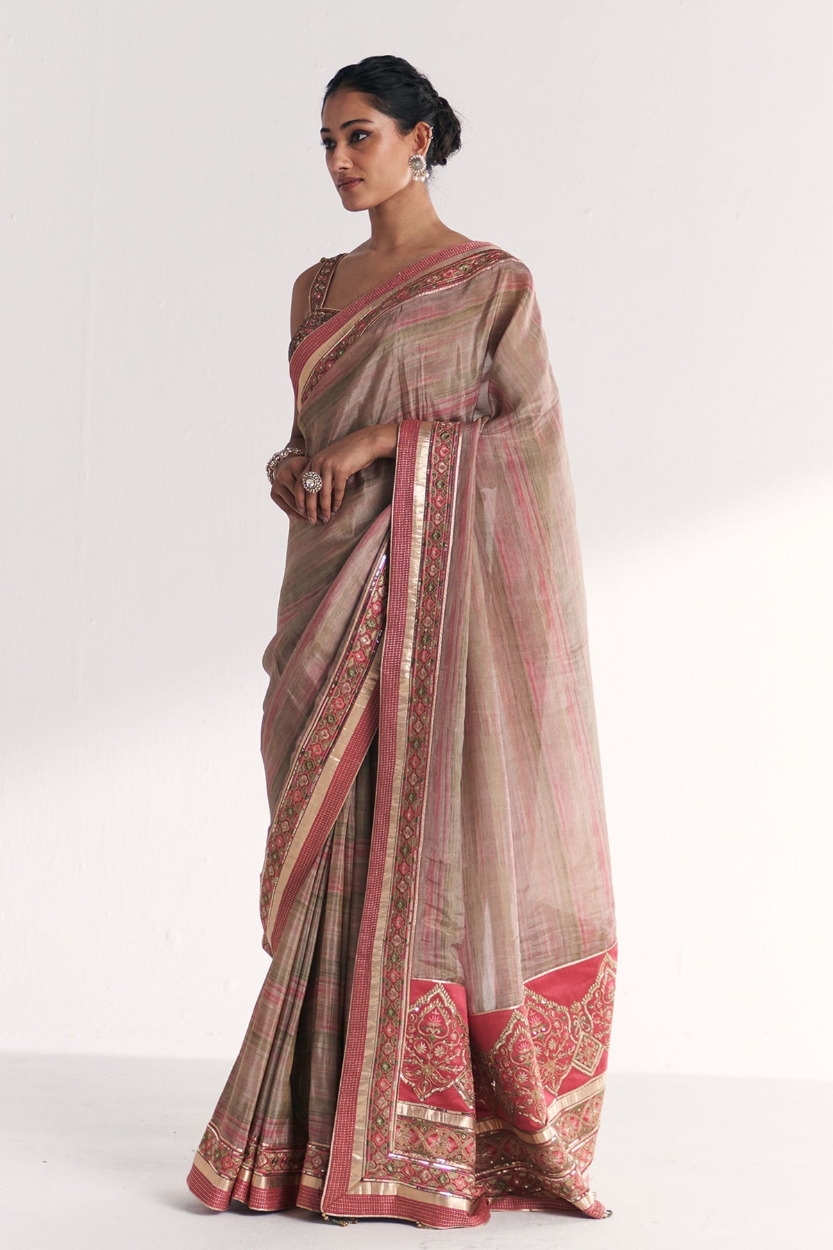 Phoolbagh Pink Saree