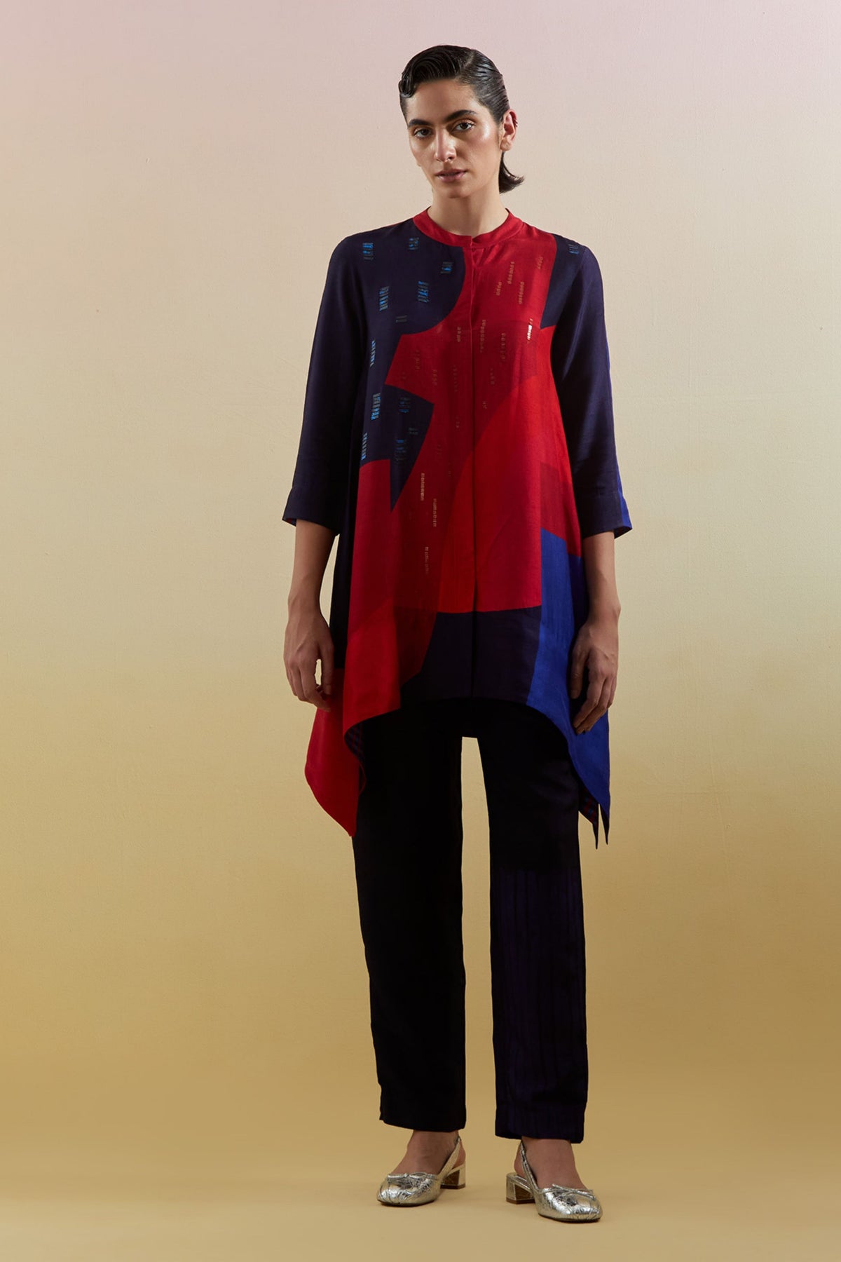 Zenith Navy & Red Tunic Set