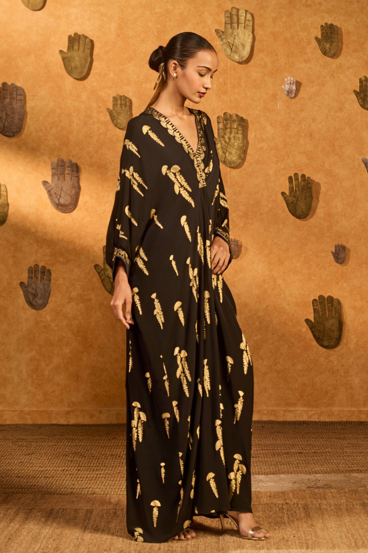 Black Cherry Vine Kaftan