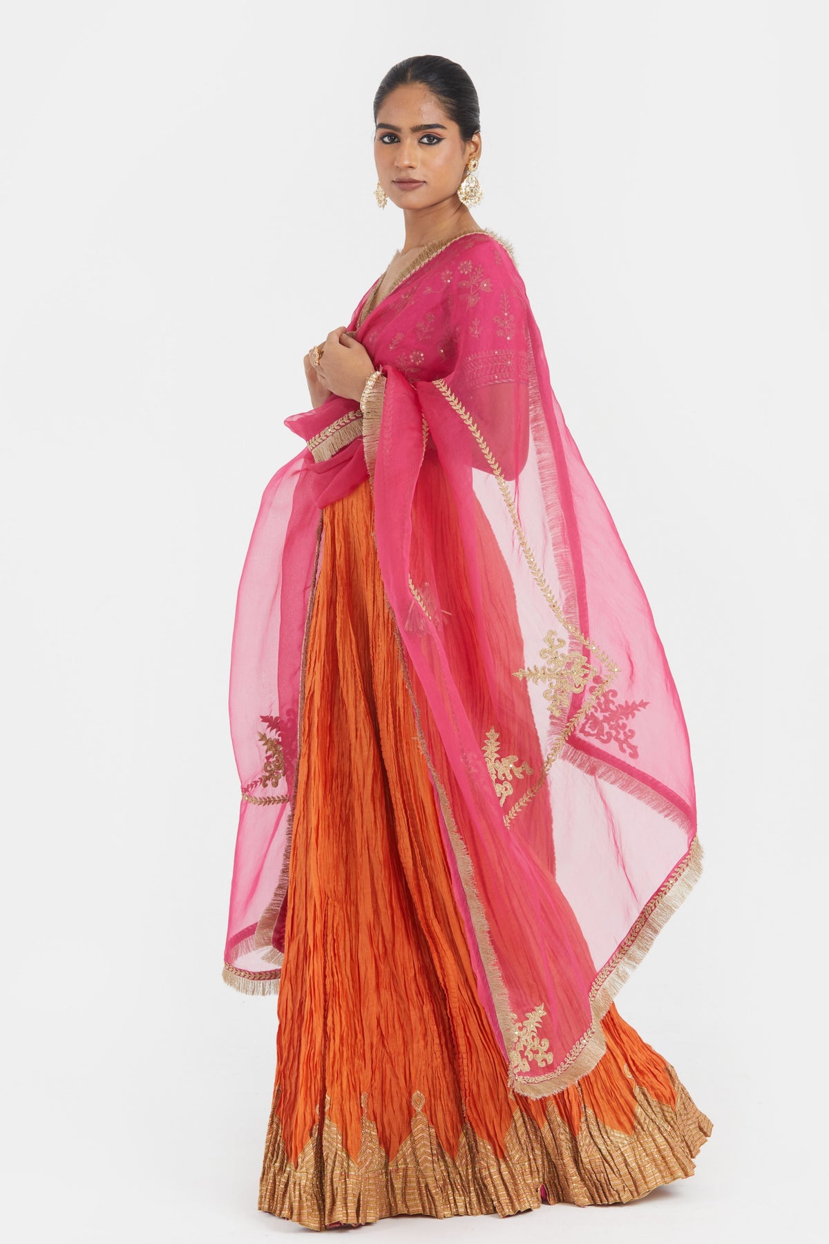 Fuchsia Lehenga Set