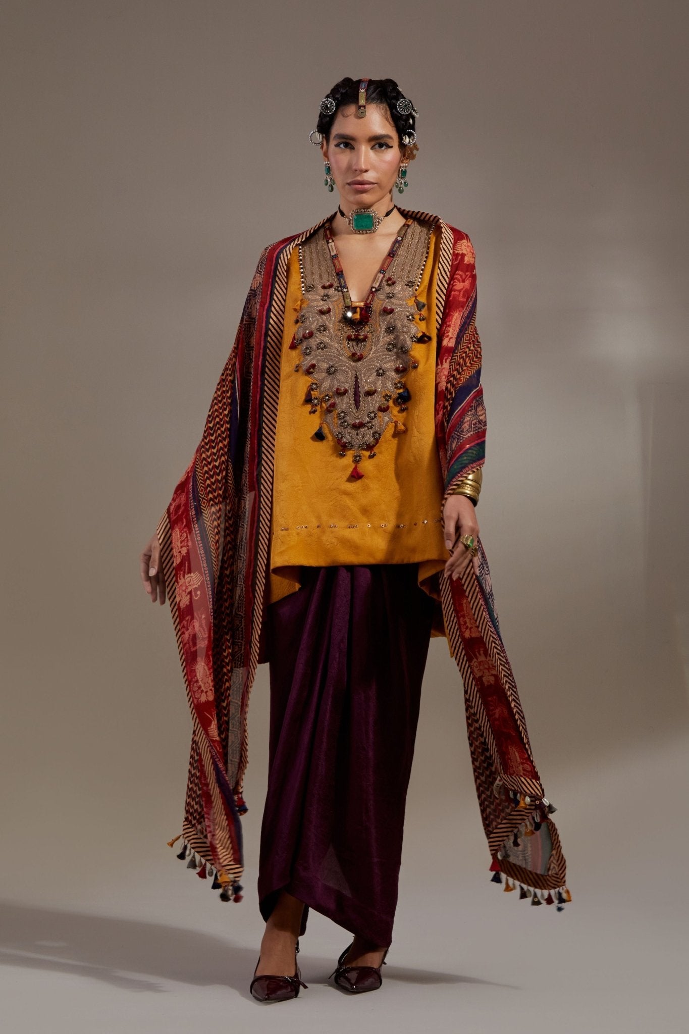 Mitra Short Kurta Set - Aseem Kapoor - Elahe