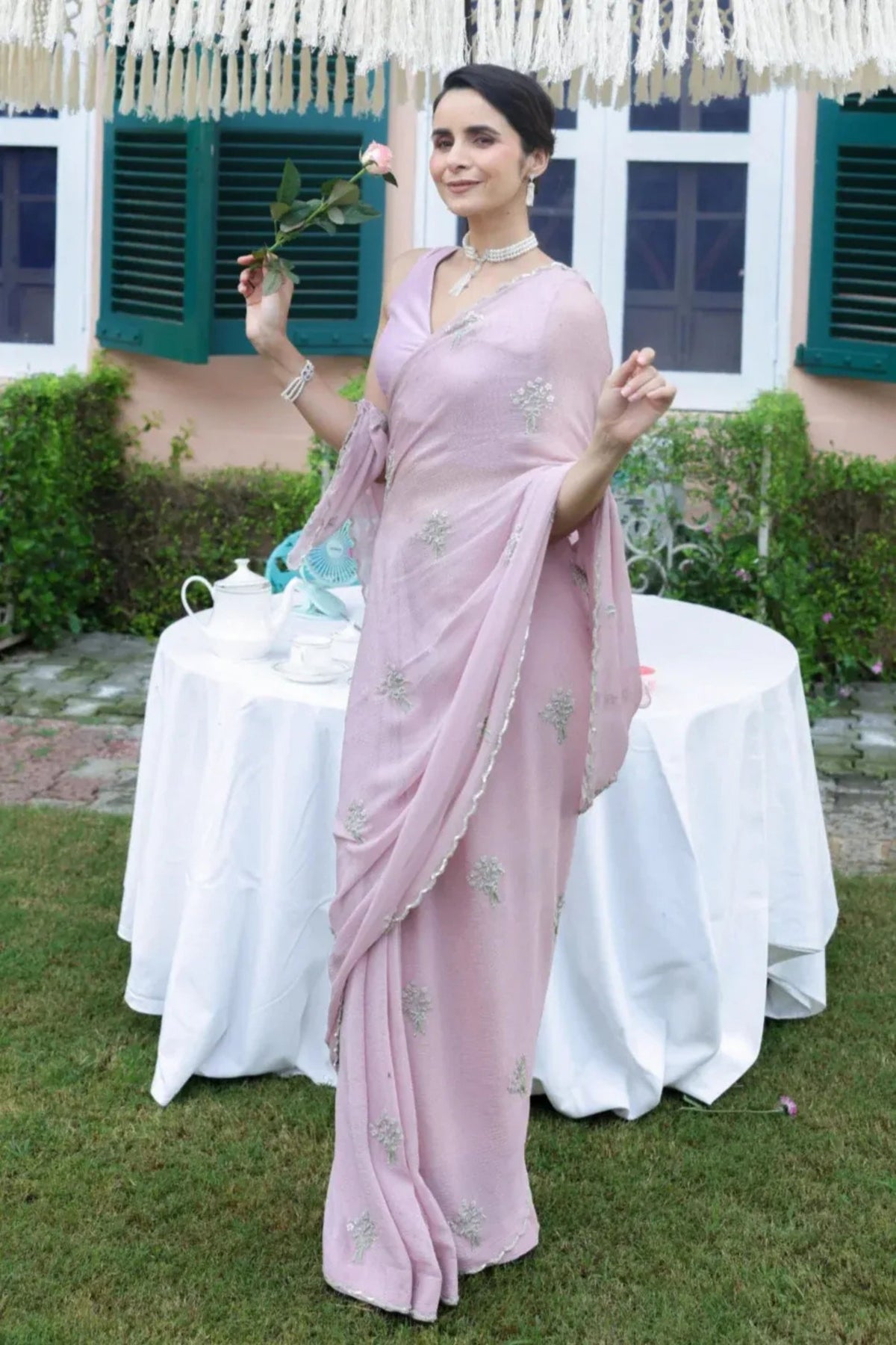 Girl Bow Saree