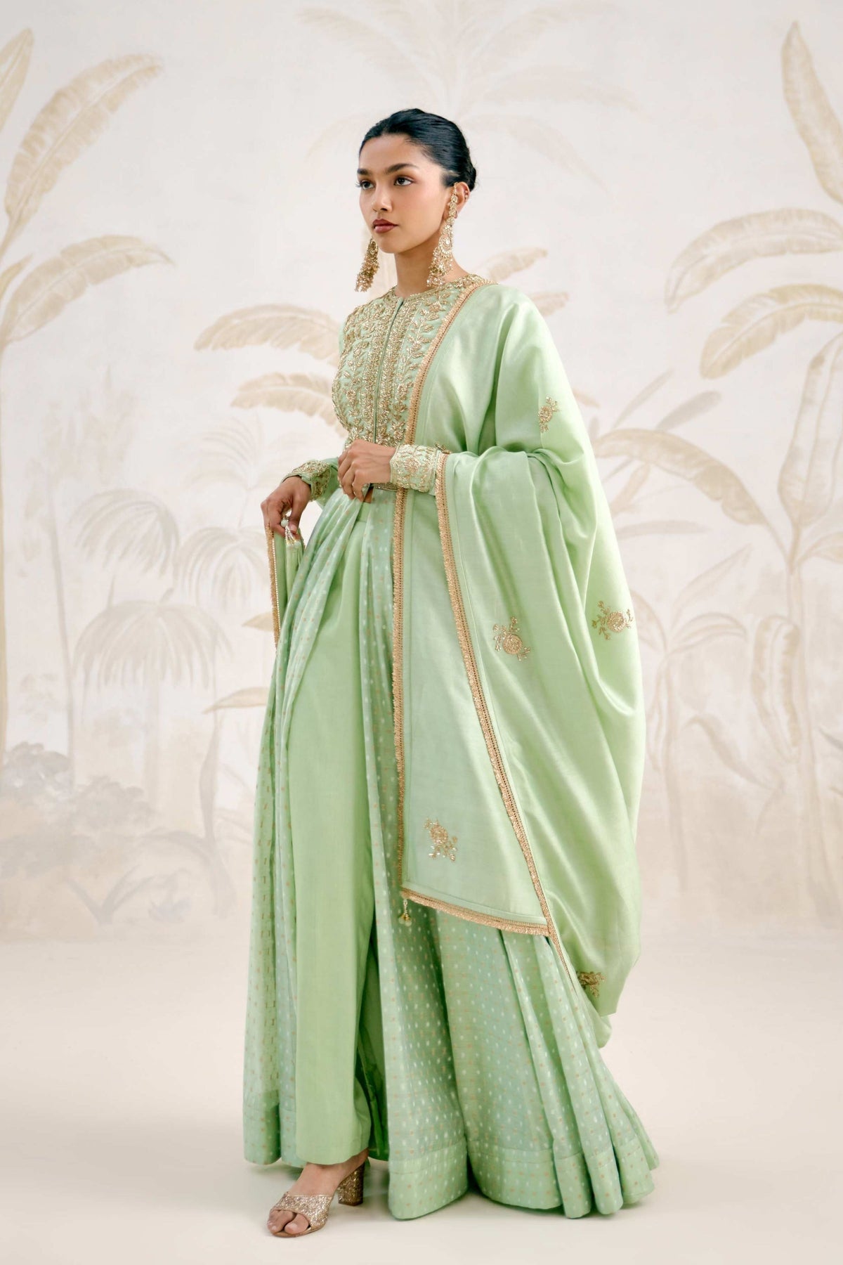 Sea Green Anarkali Set