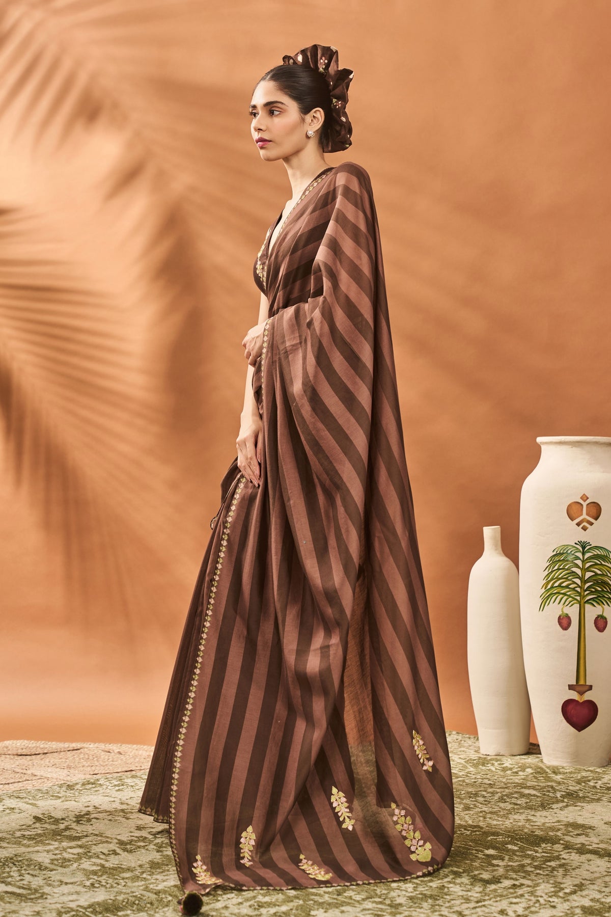 Mocha Mosaic Saree