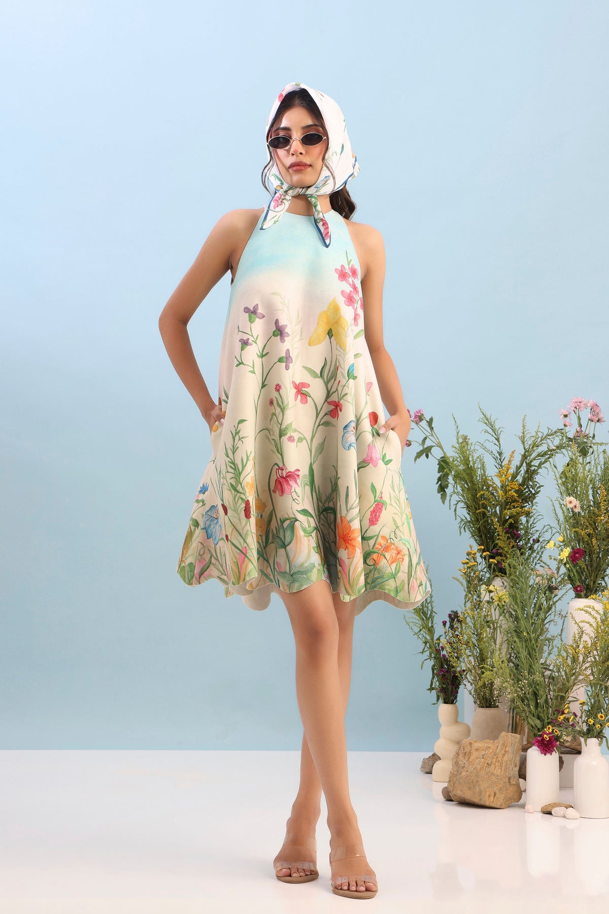 Floral Short Printed Dress