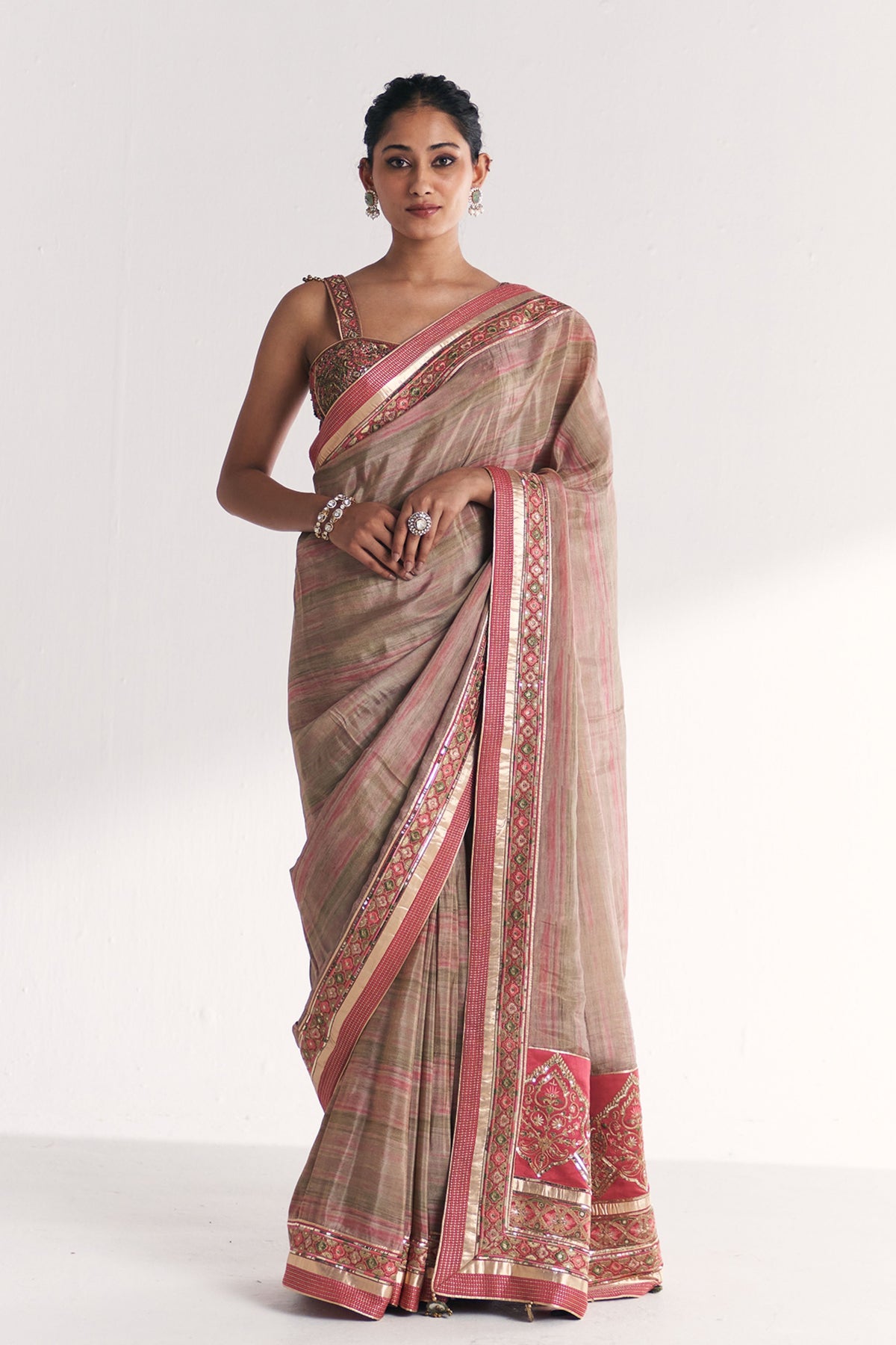 Phoolbagh Pink Saree