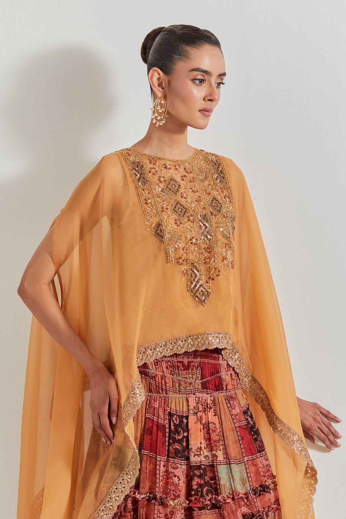 Spicy Glam Skirt With Cape