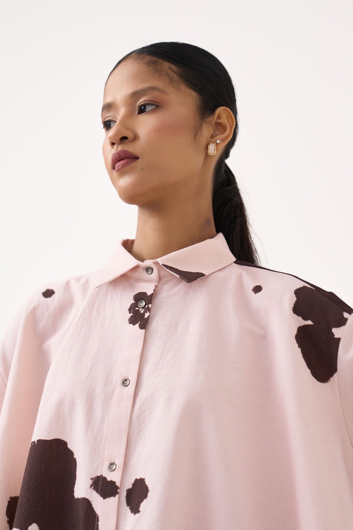 Floral Wide Hem Shirt