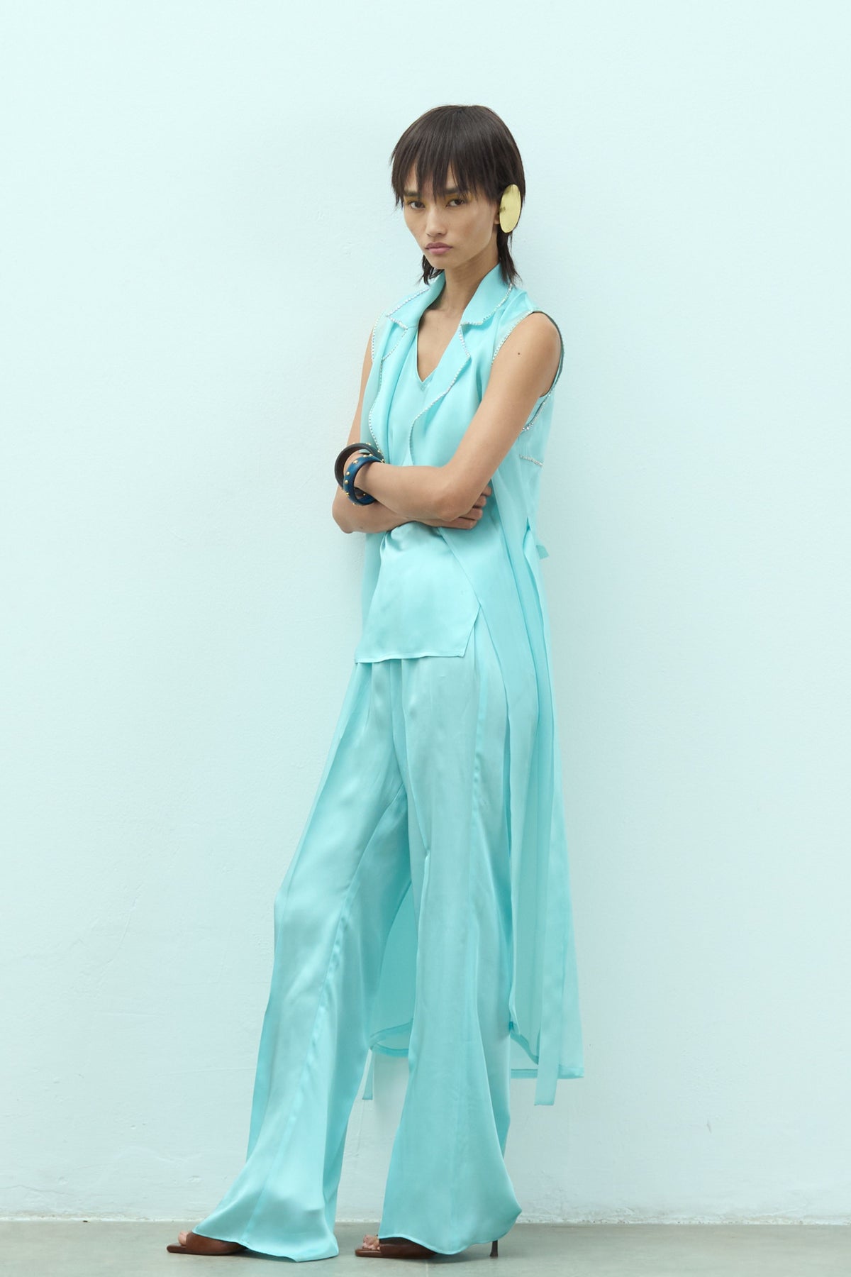 Aqua Zinnia Set