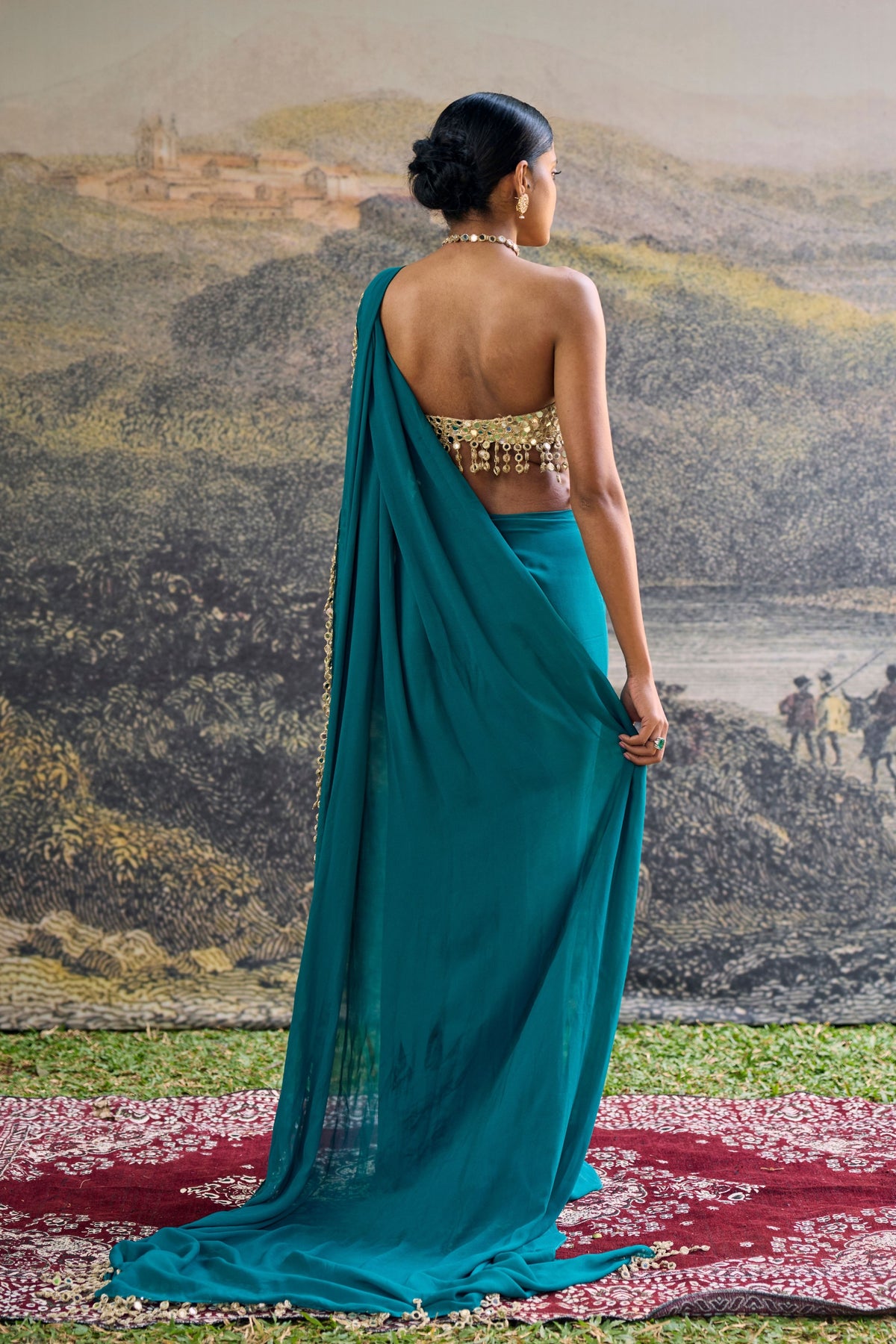 Nalini Draped Saree Set