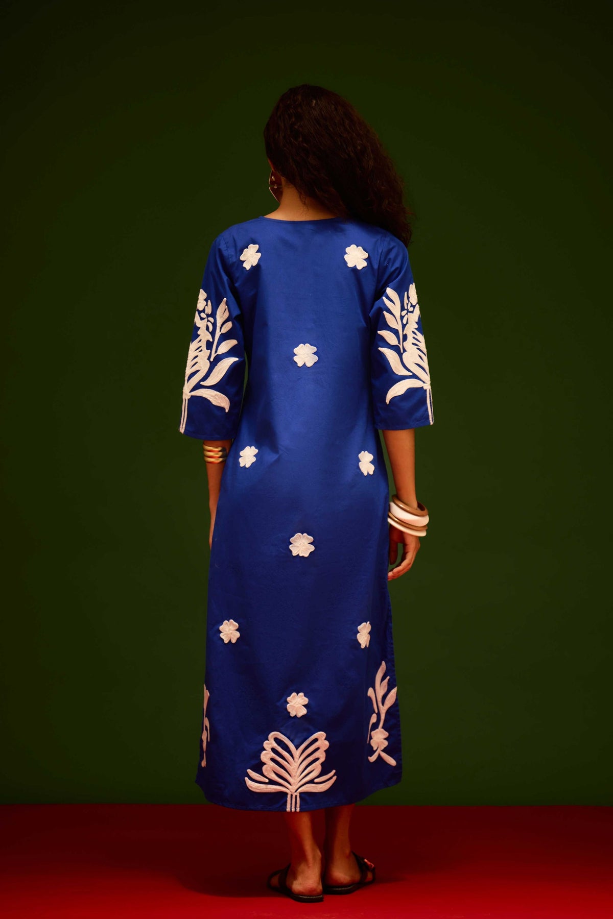 Ivory Tulip Blue Dress