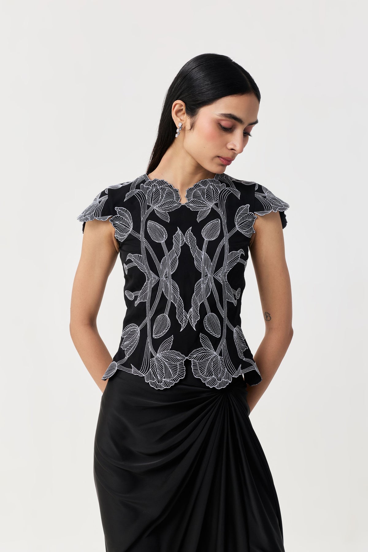 Wild Tulip Top With Sleeves