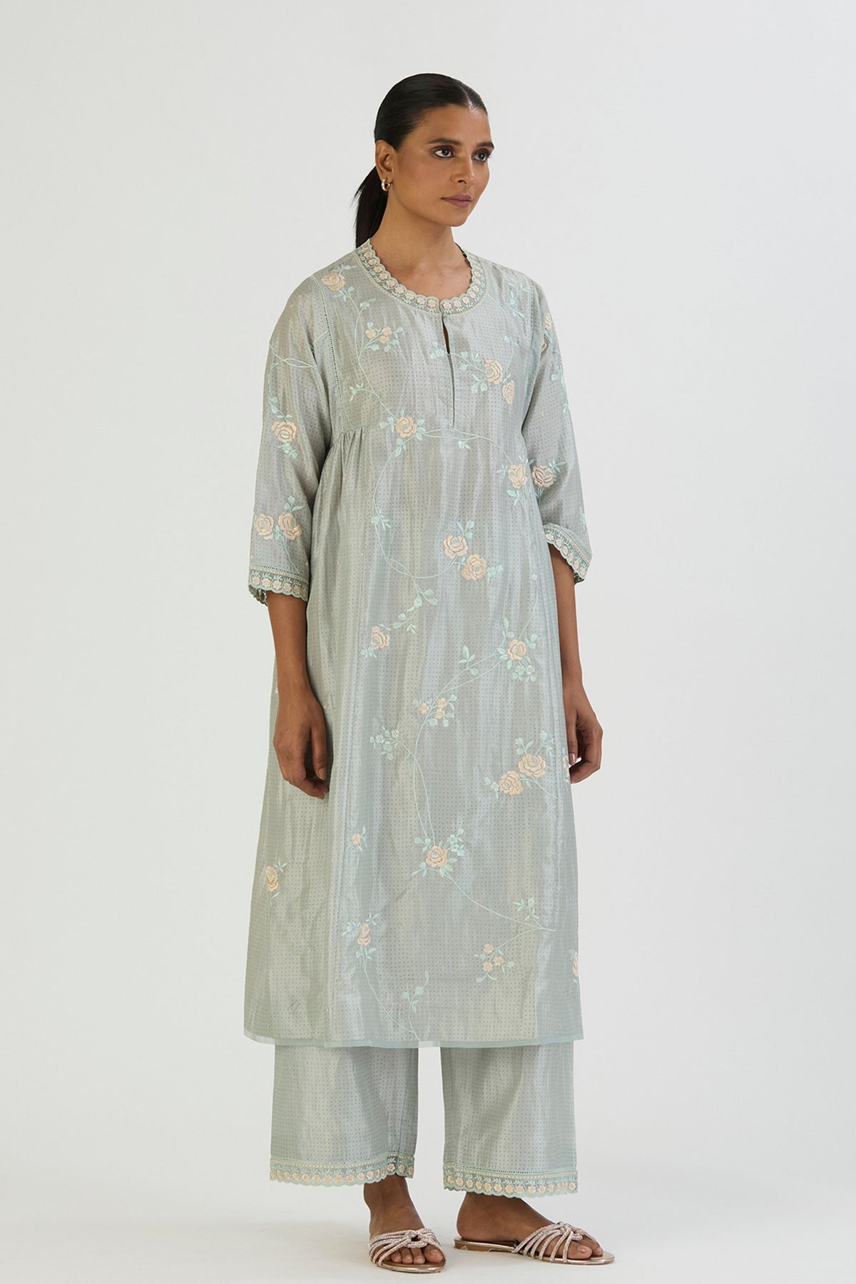 Blue Janvi Kurta and Pant