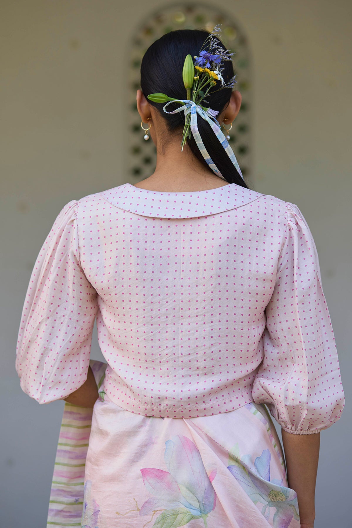 Aura Magnolia Pink Saree