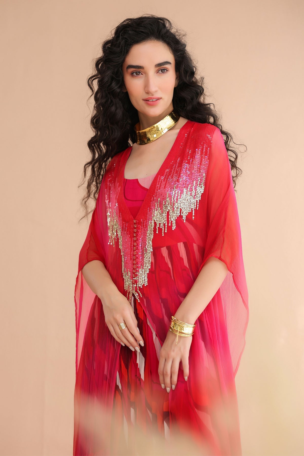 Rose Bling Kaftan