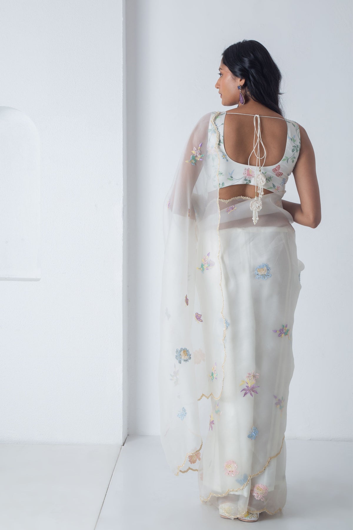 Ivory Kahlei Saree Set