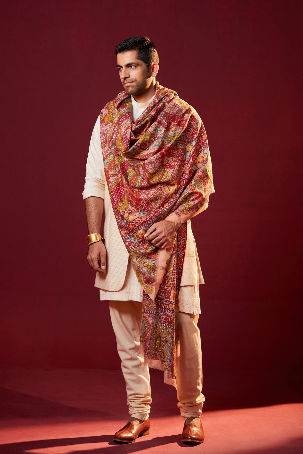 Dushala Men&#39;s Double Sized Shawl