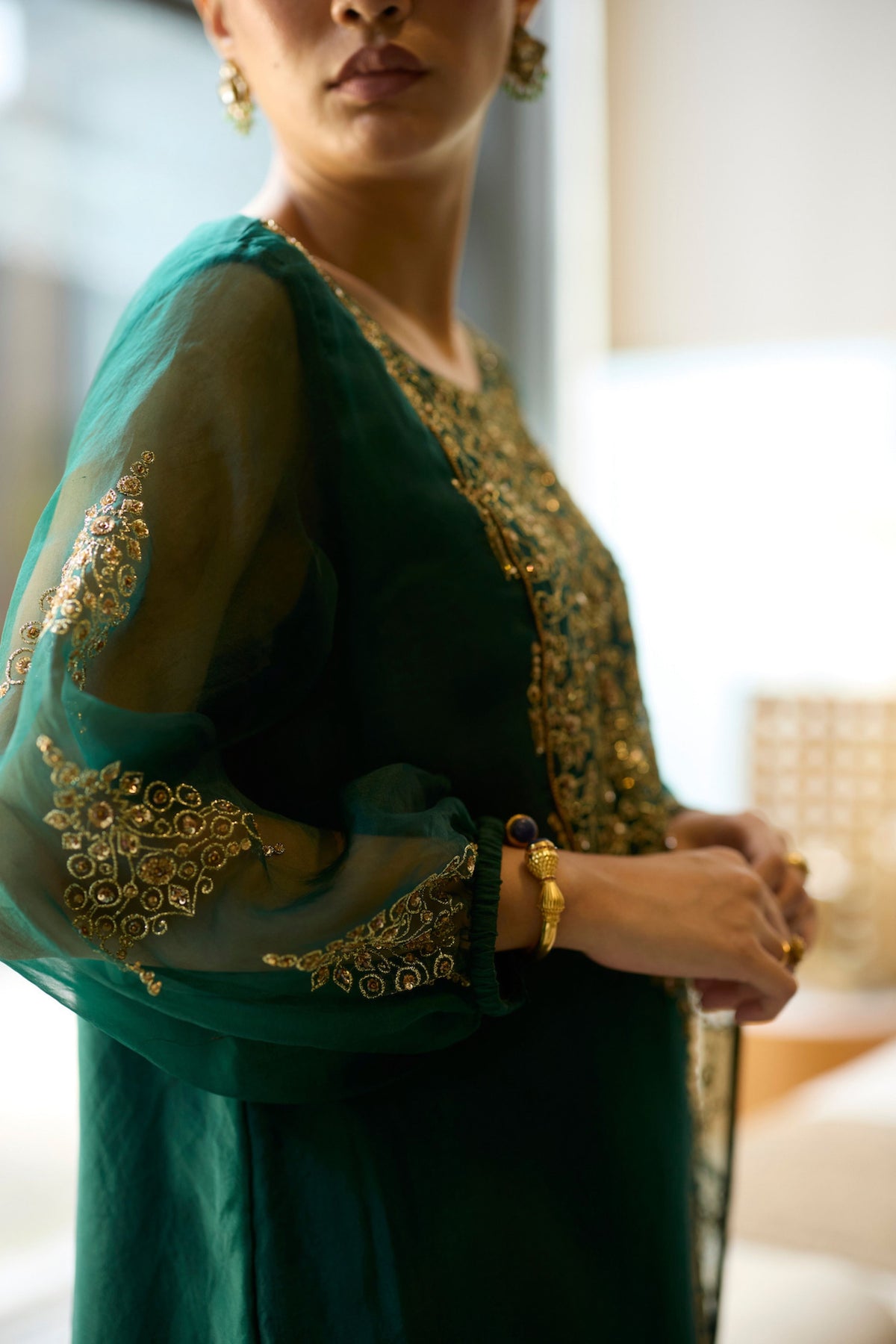 Green Sukhaali Kurta Set