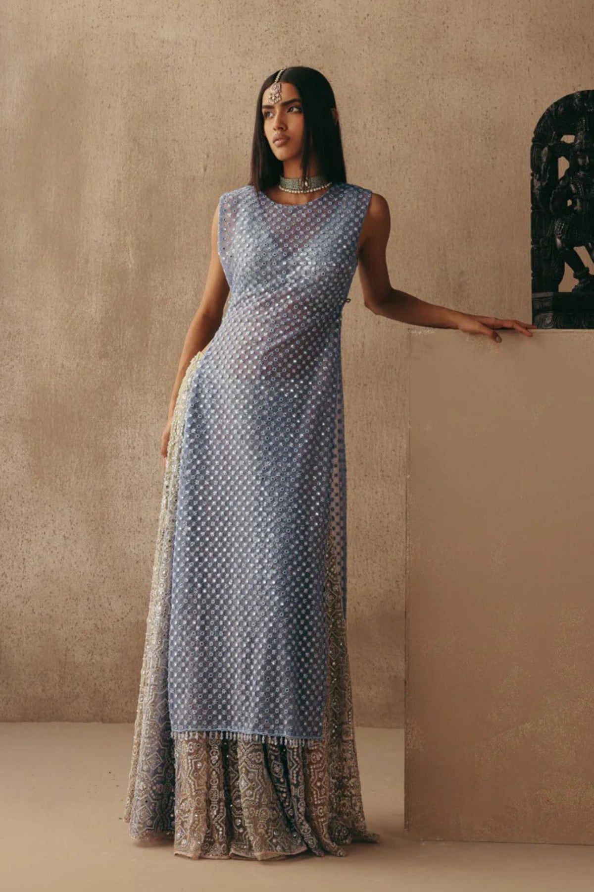Mirrorwork Sharara Set