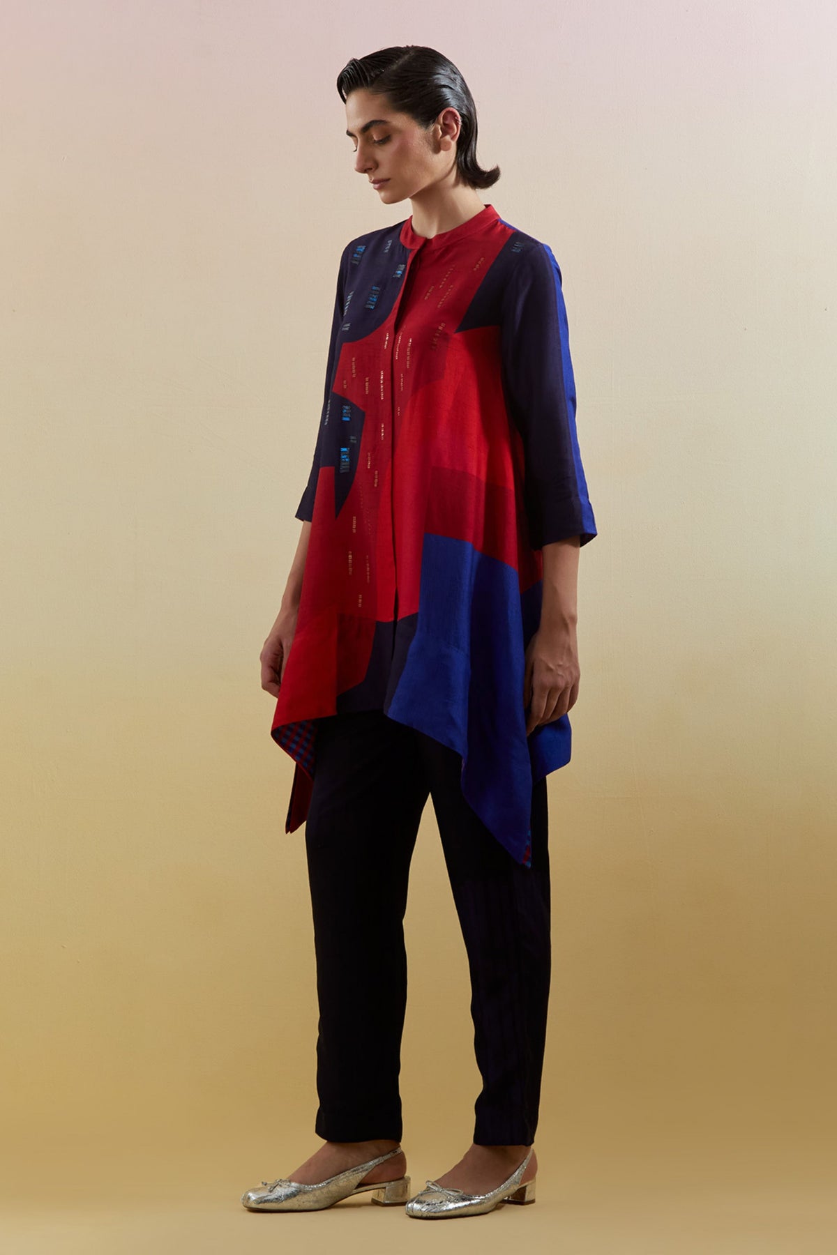 Zenith Navy & Red Tunic Set