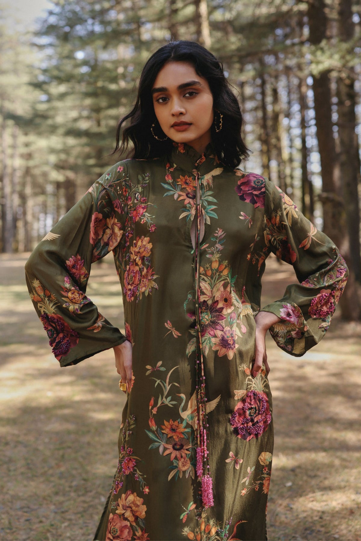 Berry Vine Kurta Set