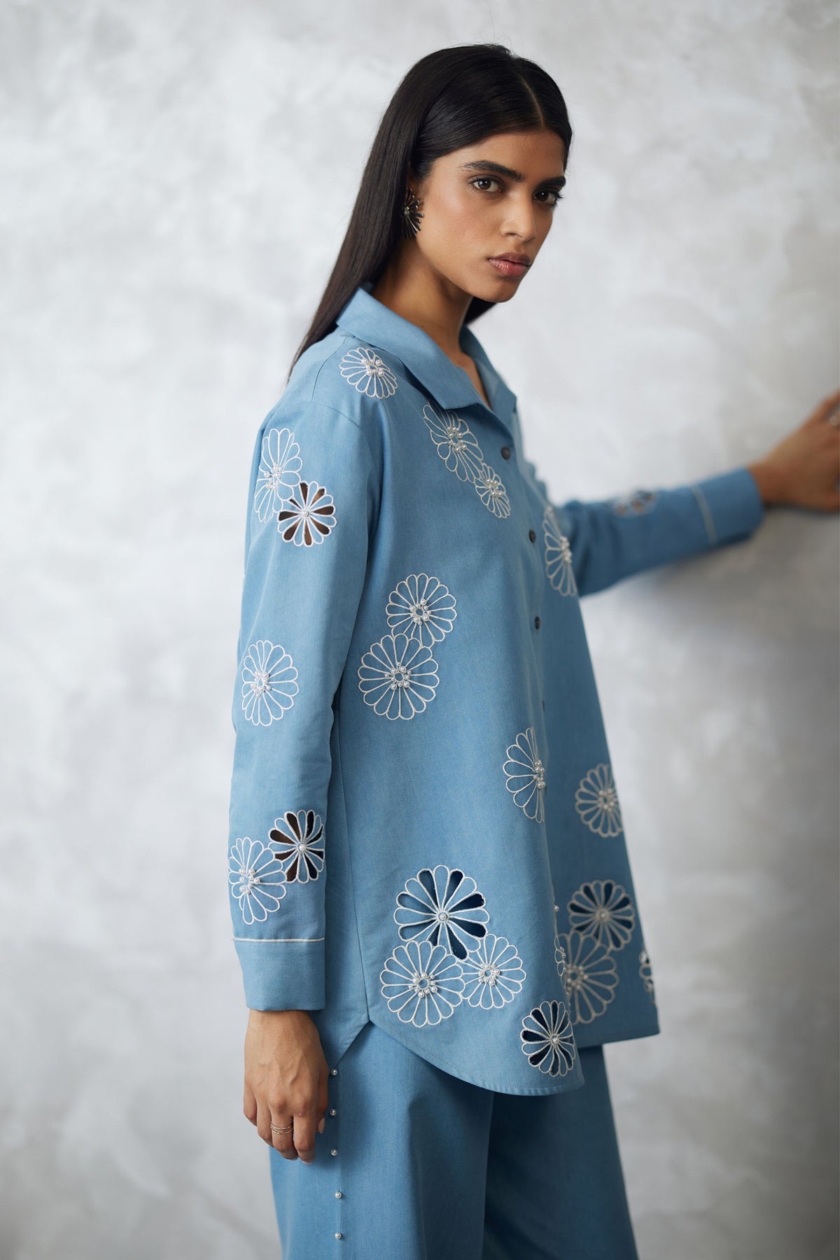 Light Blue Sleeve Co-ord Set