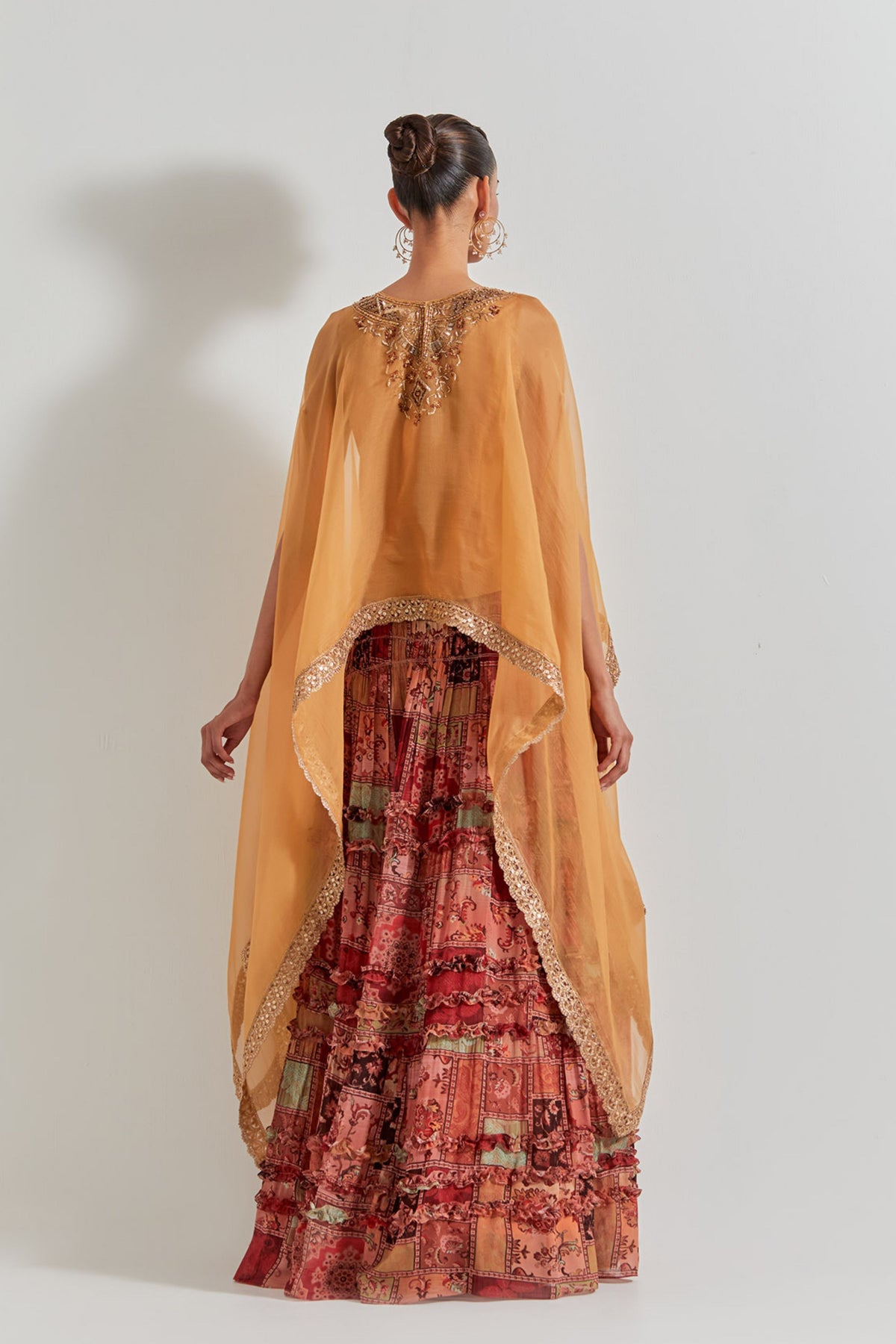 Spicy Glam Skirt With Cape