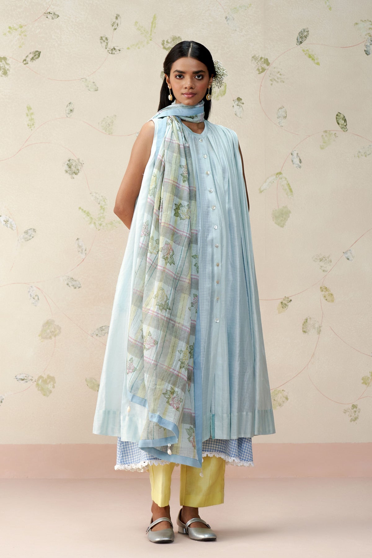 Baroness Sky Blue Kurta Set
