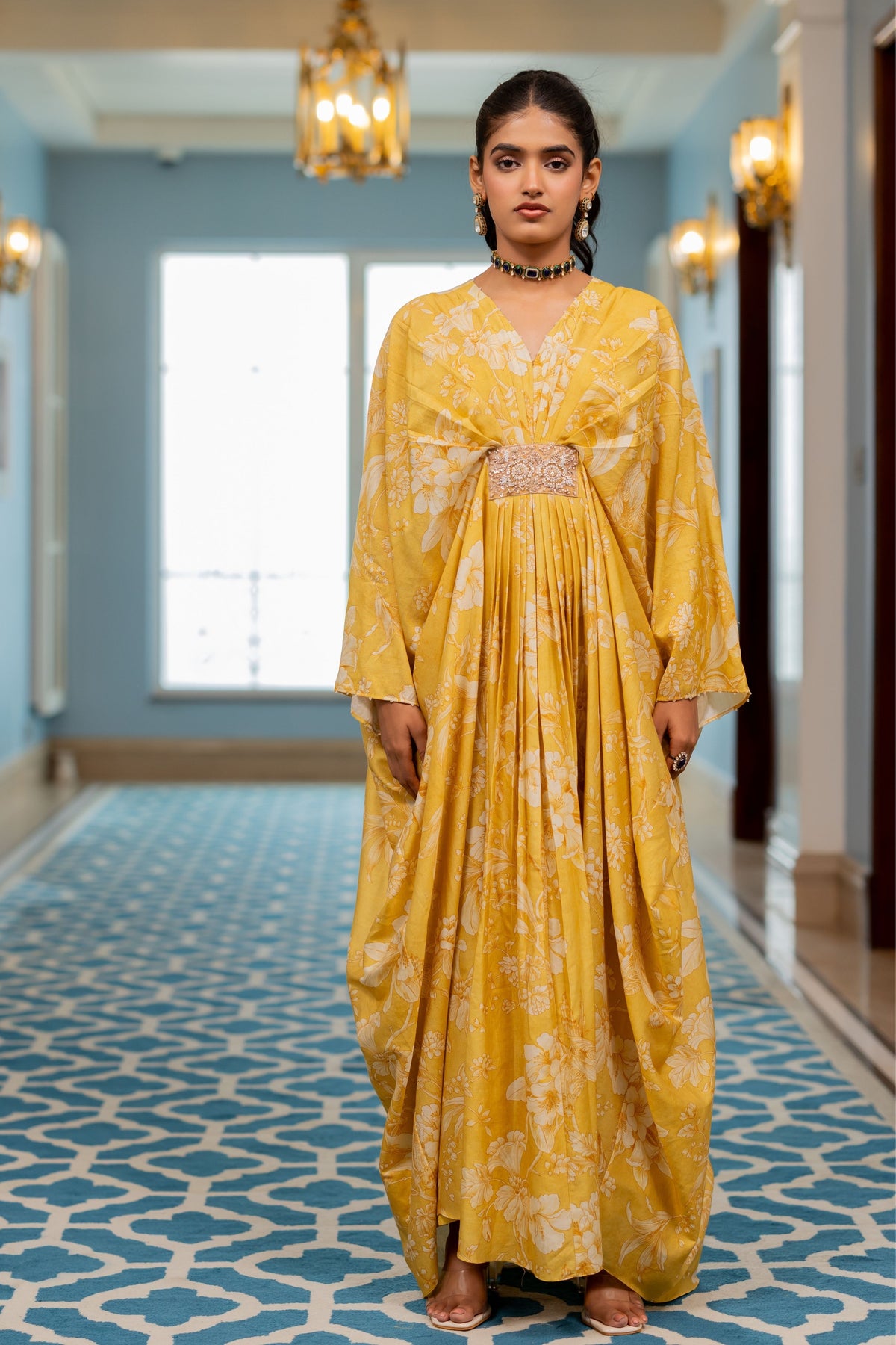 Hazel Yellow Kaftan